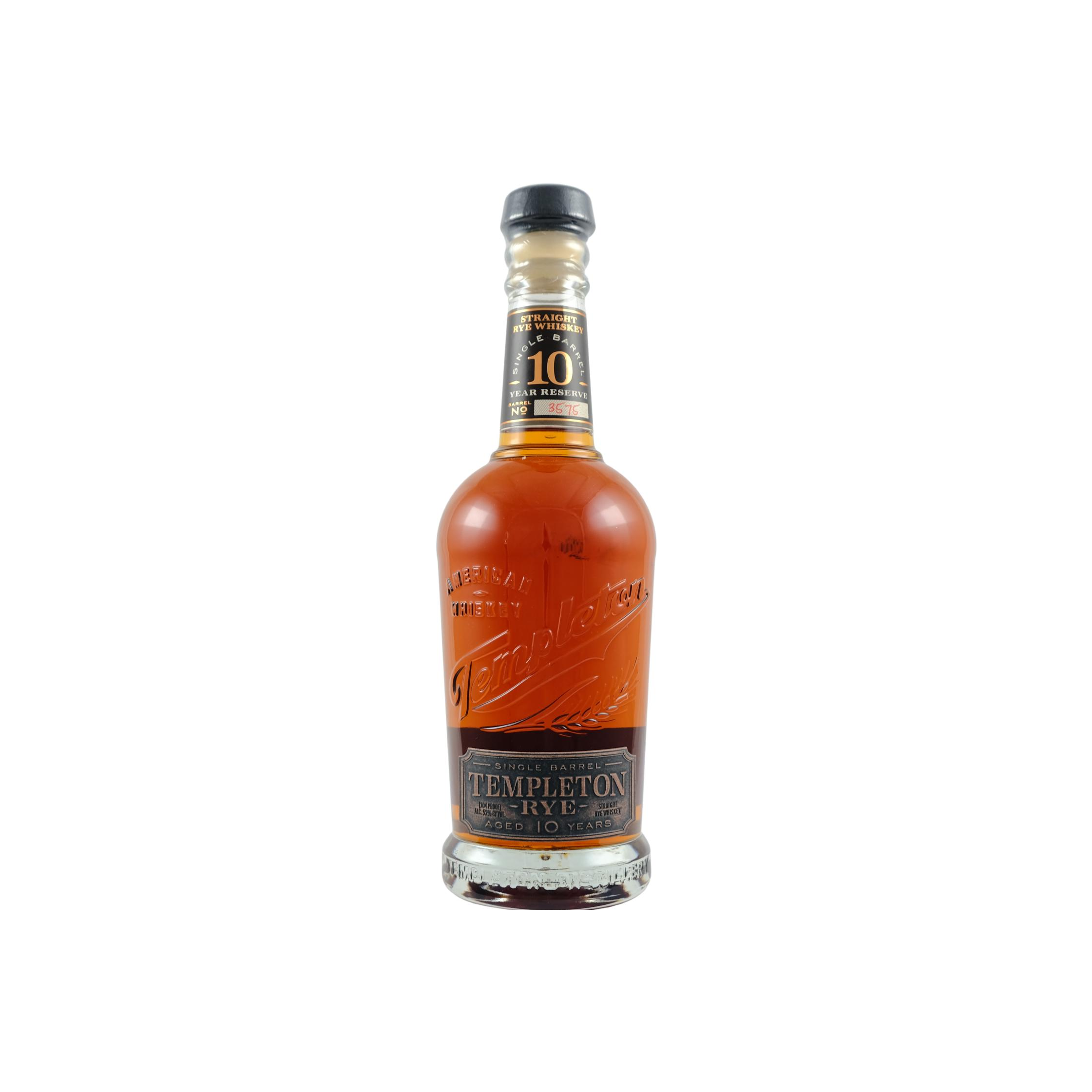 Templeton 10 Years Rye Whisky