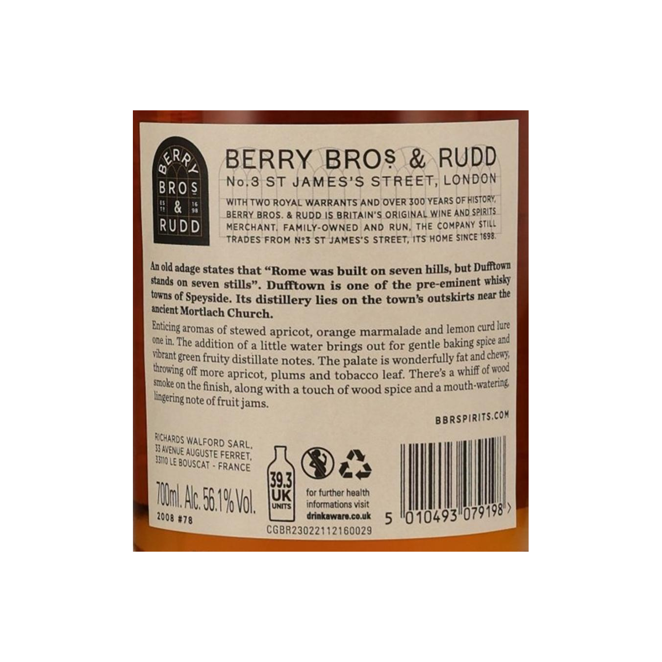 Berry Bros. & Rudd Single Cask 2008 Single Malt Whisky 3