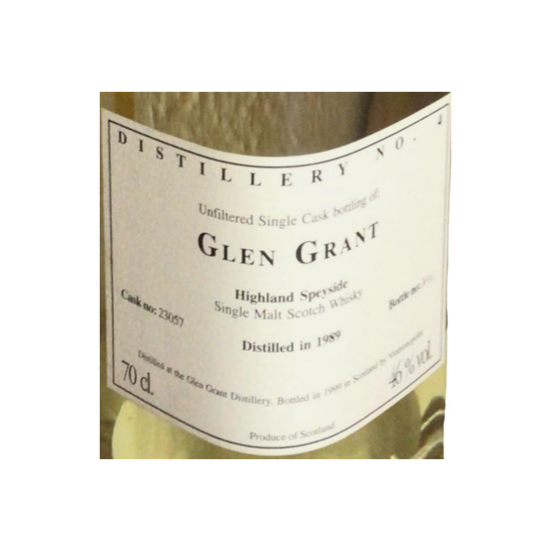 Glen Grant 1989 10 Years Single Malt Whisky