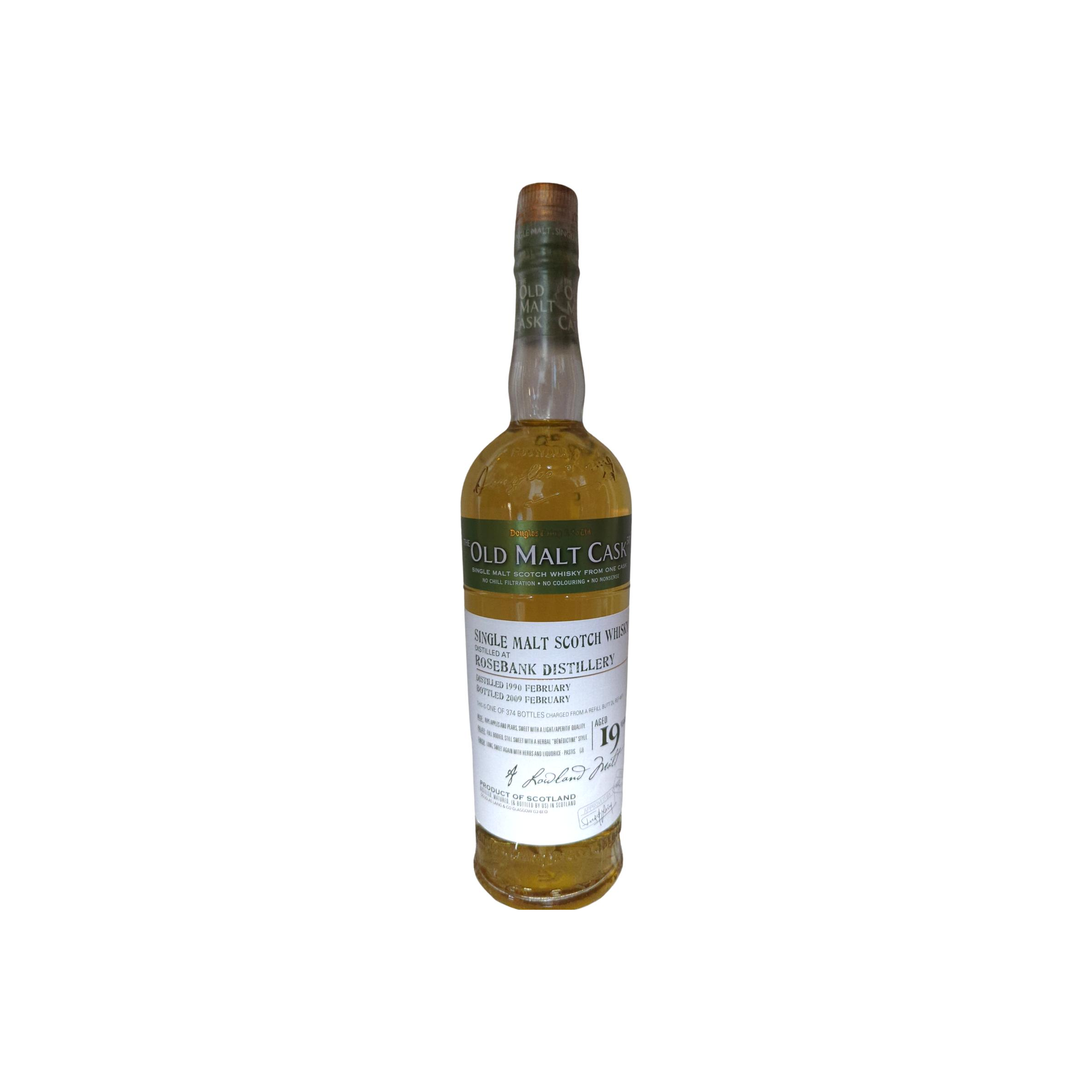 Rosebank Old Malt Cask 1990 19 Years Single Malt Whisky