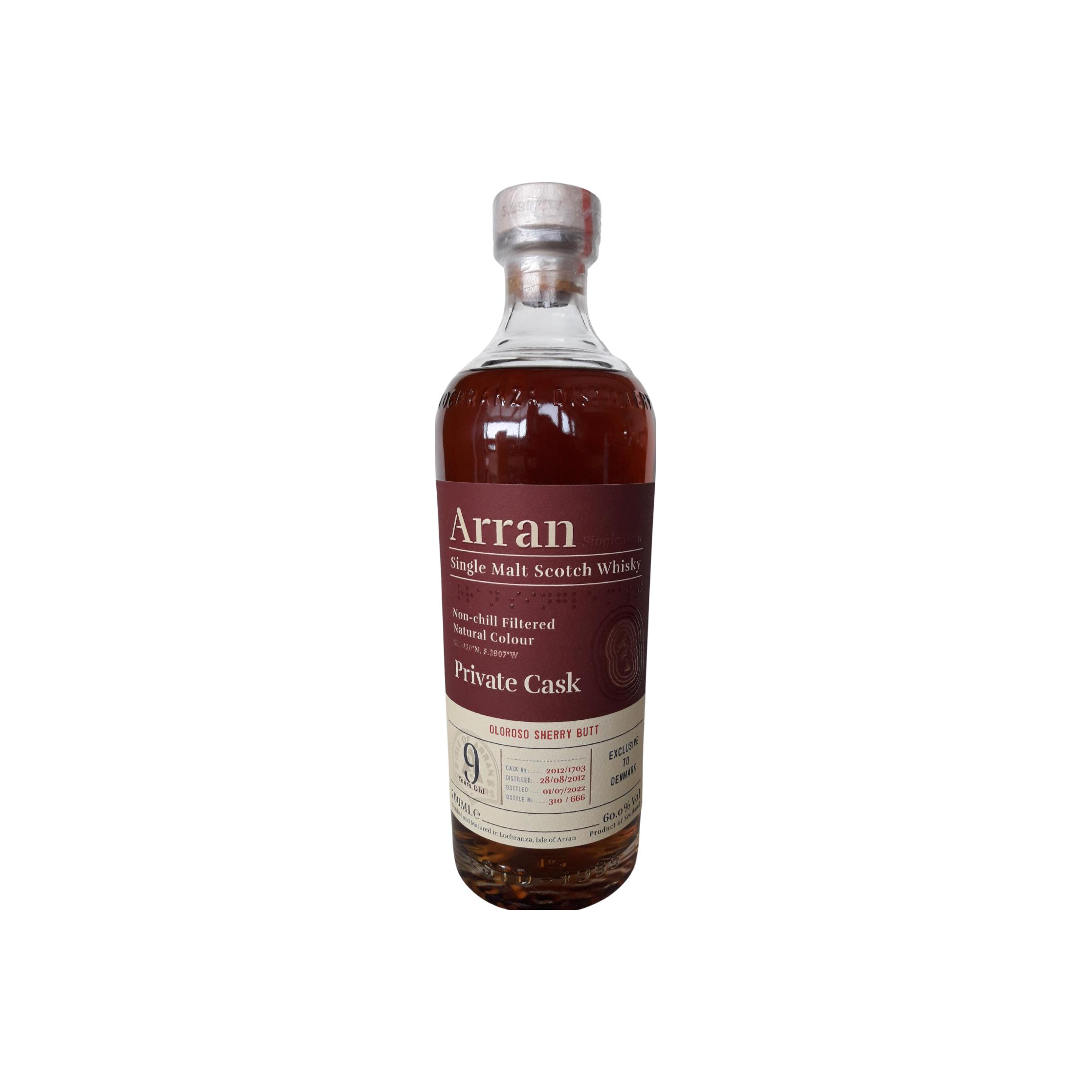 Arran Private Cask 2012 9 Years Single Malt Whisky