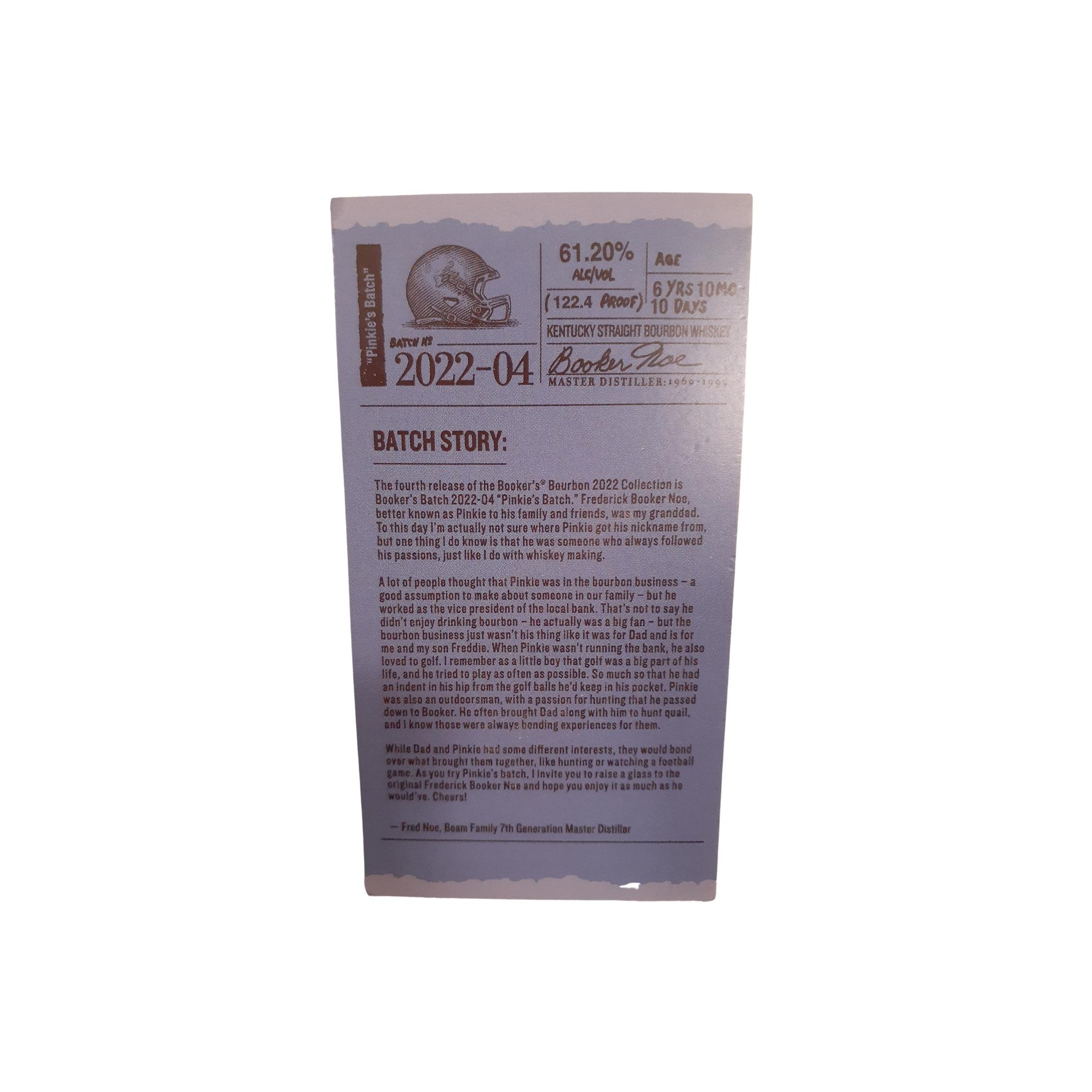 Booker's 6 Years Bourbon Whisky 4