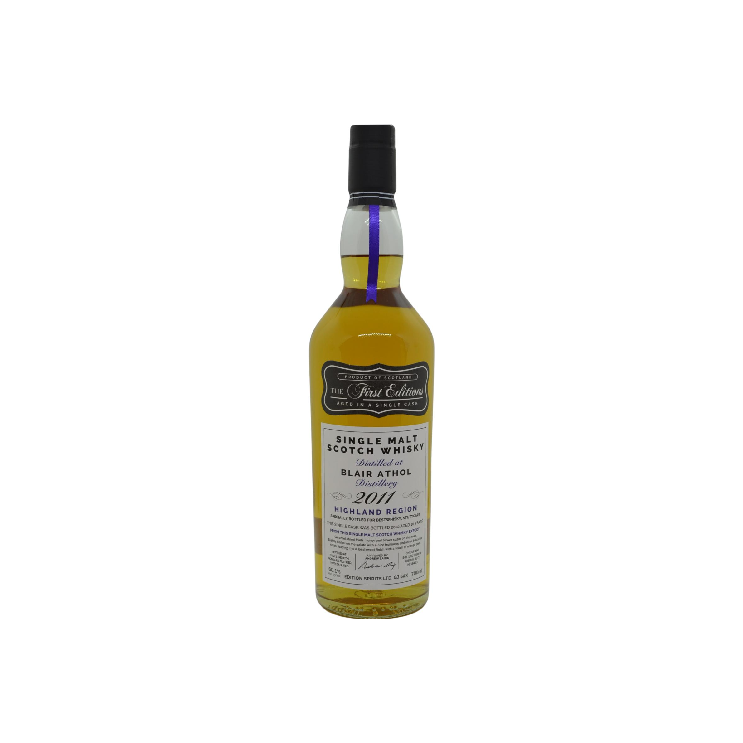 Blair Athol The First Editions 2011 10 Years Single Malt Whisky