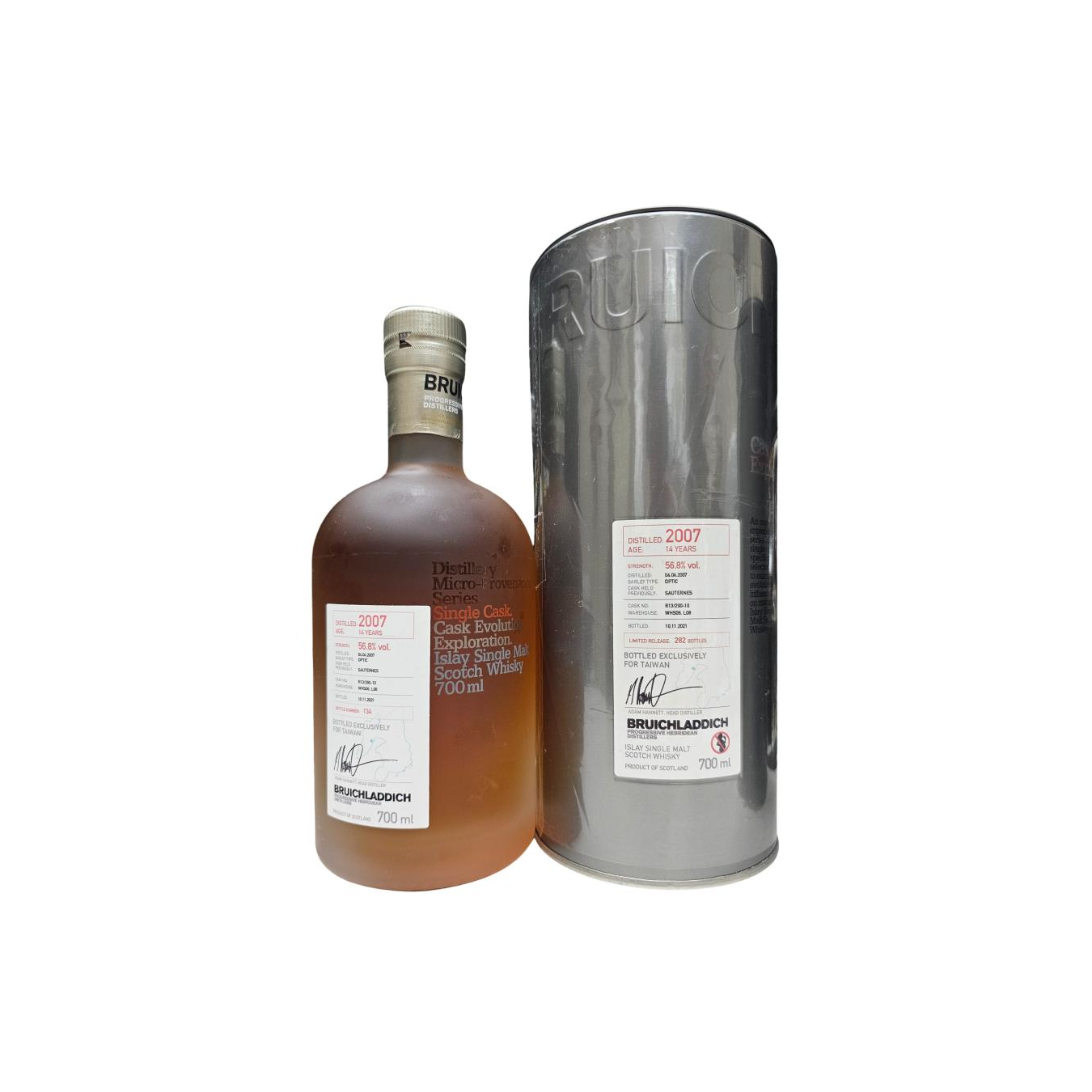 Bruichladdich 2007 14 Years Single Malt Whisky