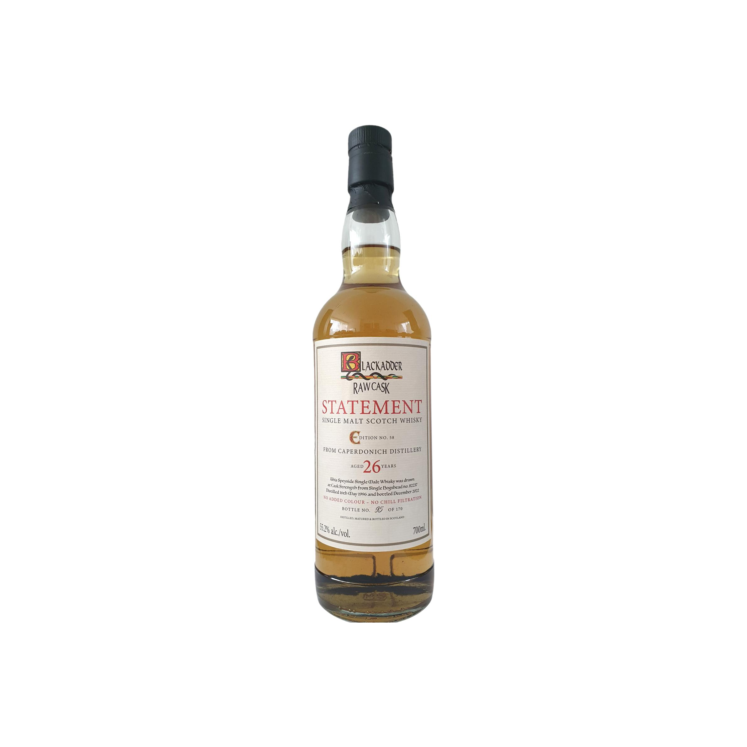 Blackadder 1996 26 Years Single Malt Whisky