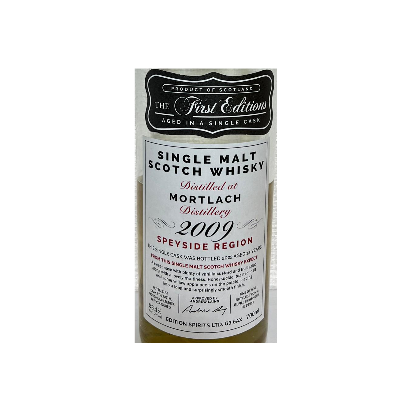 Mortlach 2009 12 Years Single Malt Whisky