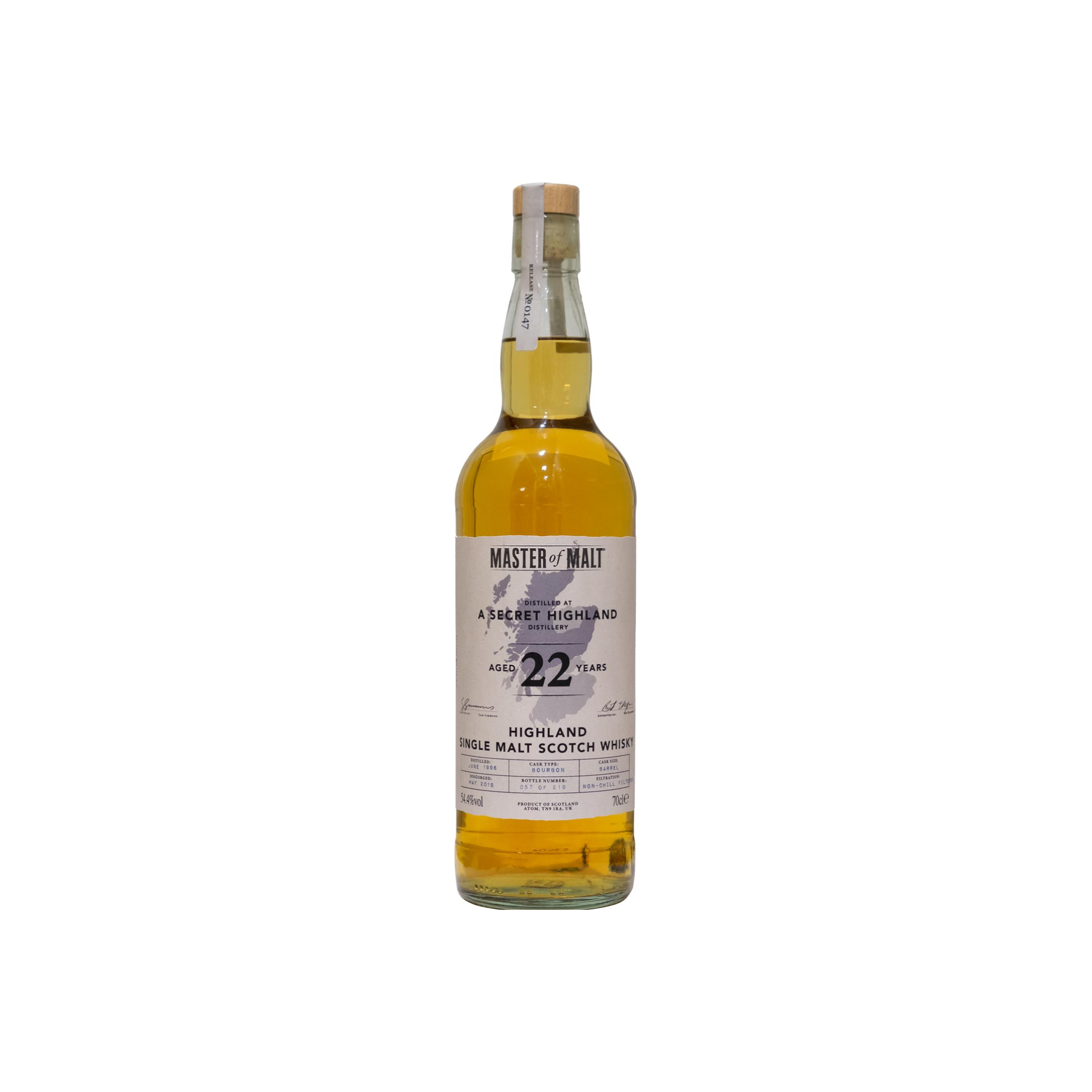Master of Malt 1996 22 Years Single Malt Whisky
