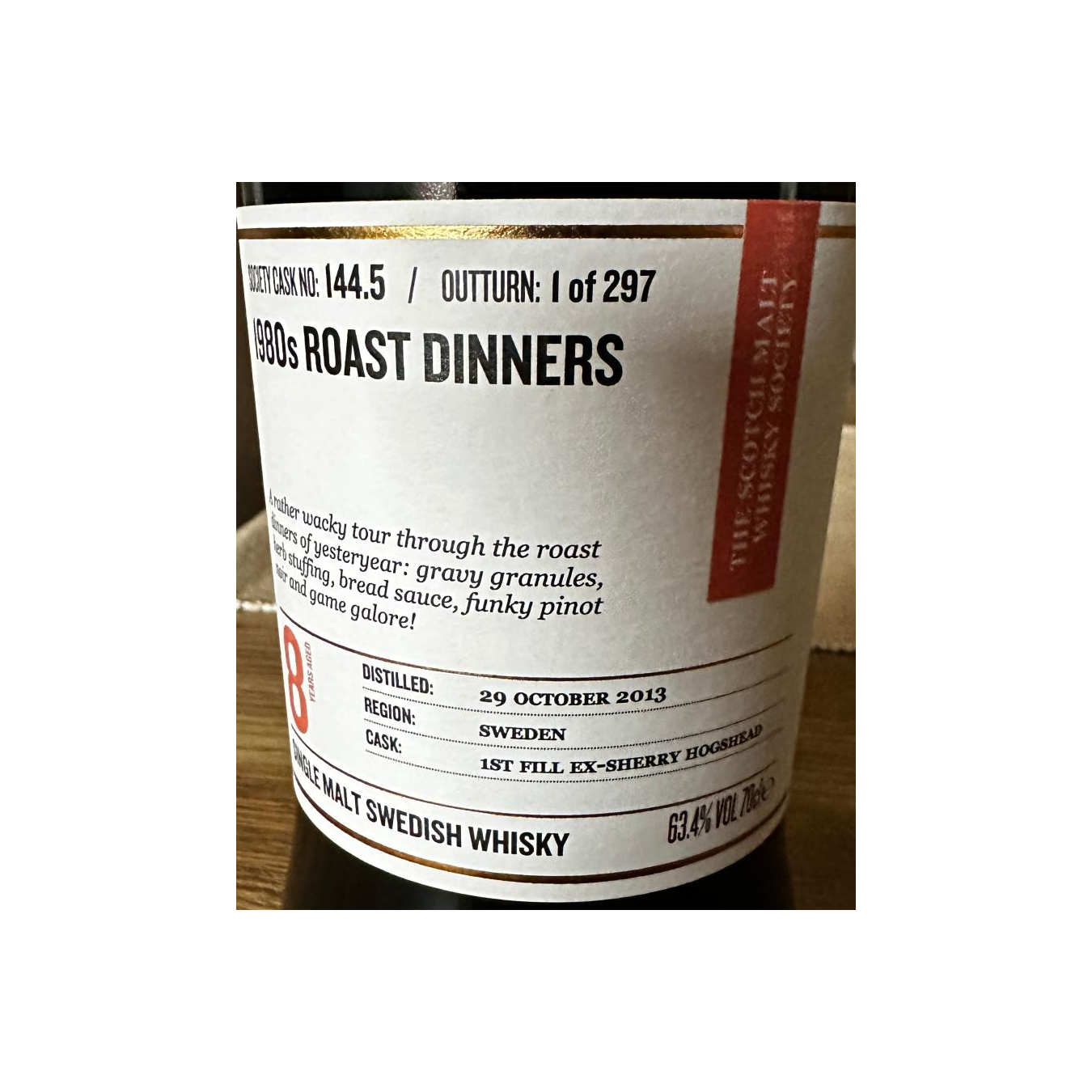 The Scotch Malt Whisky Society 2013 8 Years Single Malt Whisky 2
