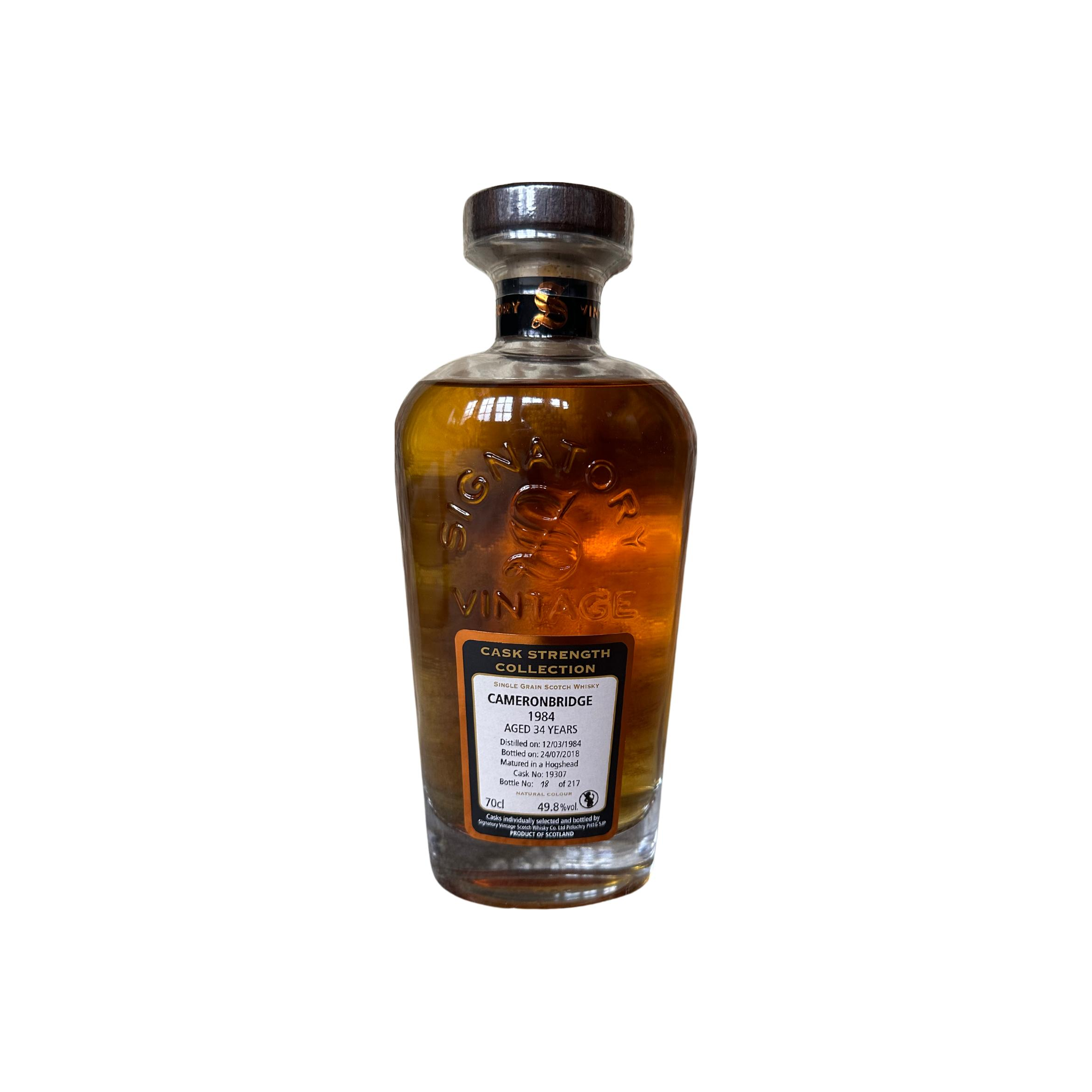 Cameronbridge Cask Strength Collection 1984 34 Years Single Grain Whisky