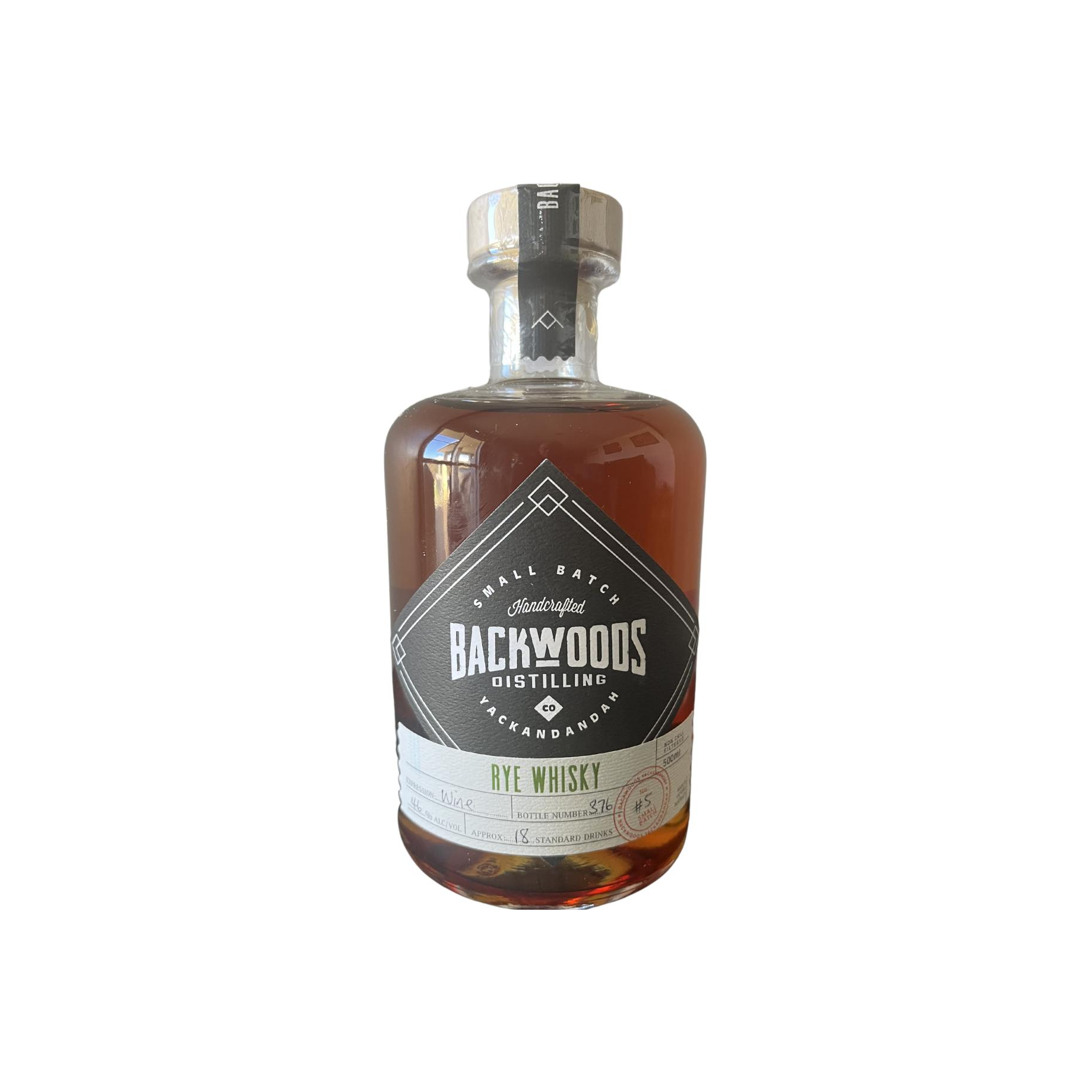Backwoods Distilling Rye Whiskey