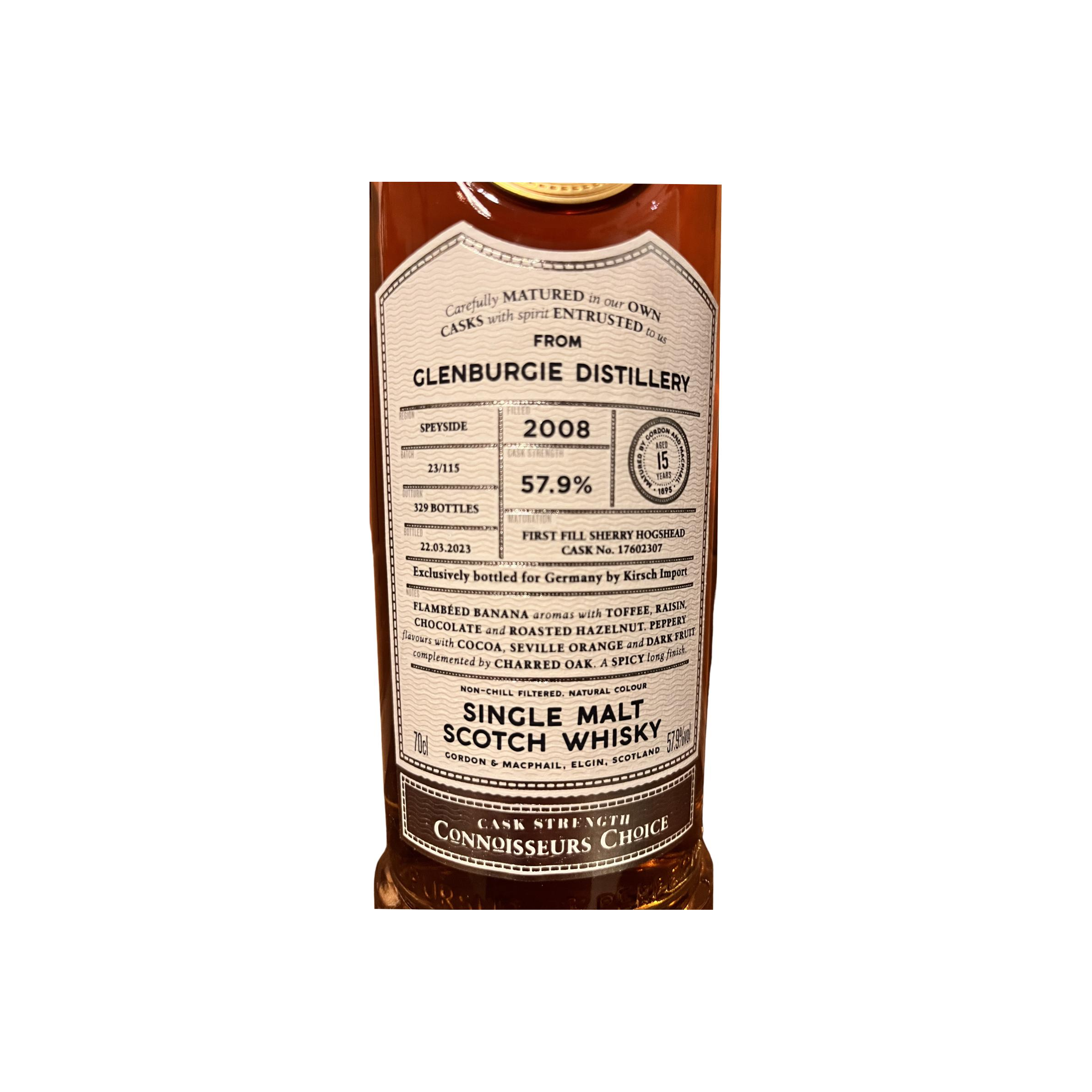 Glenburgie Connoisseurs Choice - Cask Strength 2008 15 Years Single Malt Whisky 3