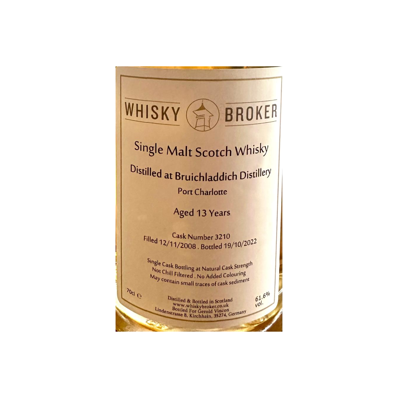 Bruichladdich 2008 13 Years Single Malt Whisky 2