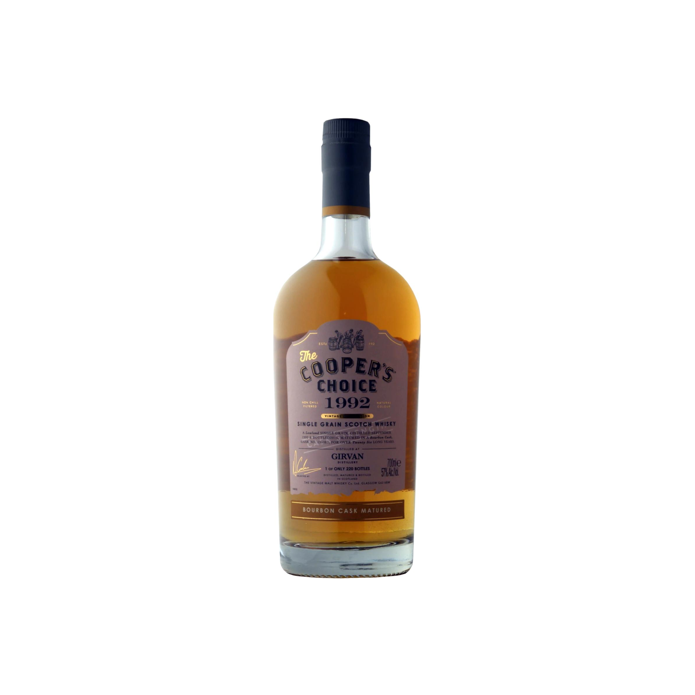 Girvan The Cooper's Choice 1992 26 Years Single Grain Whisky