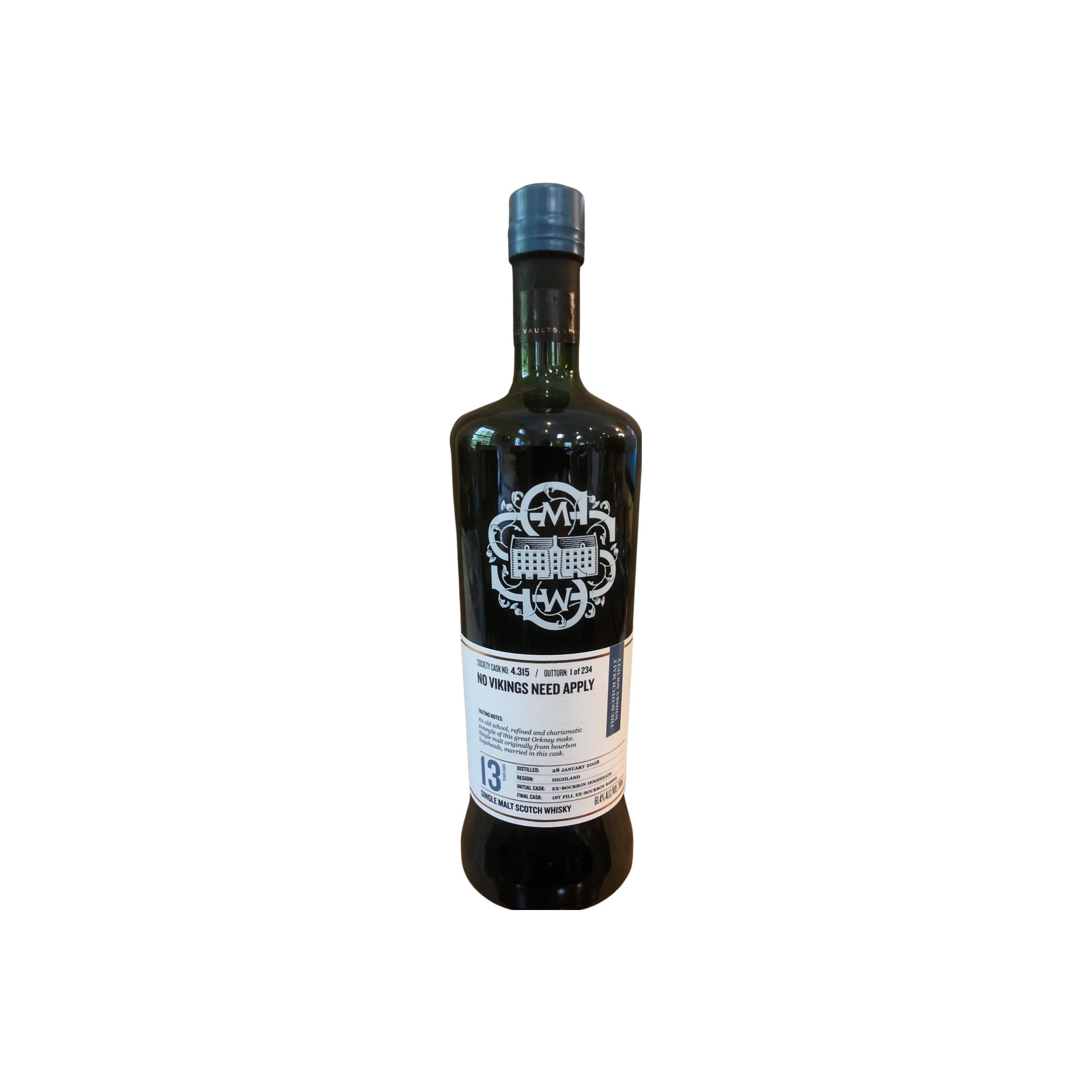 The Scotch Malt Whisky Society 2008 13 Years Single Malt Whisky