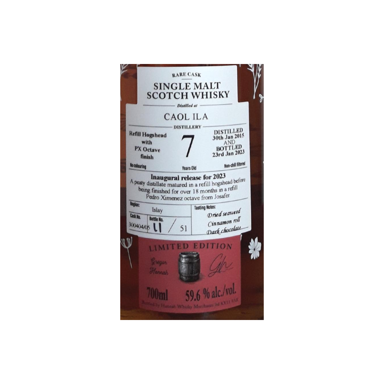 Caol Ila 2015 7 Years Single Malt Whisky 2