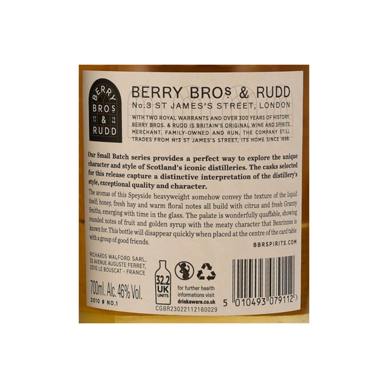 Berry Bros. & Rudd Small Batch 2010 Single Malt Whisky 3