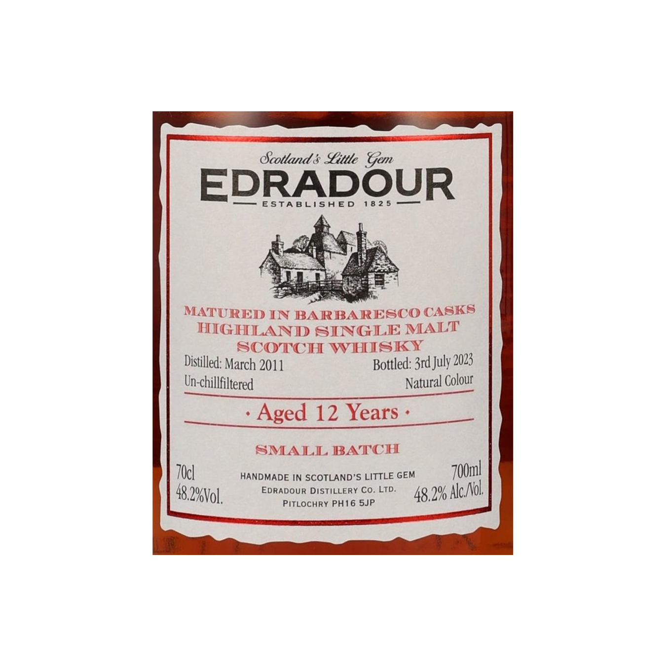 Edradour 2011 12 Years Single Malt Whisky 3