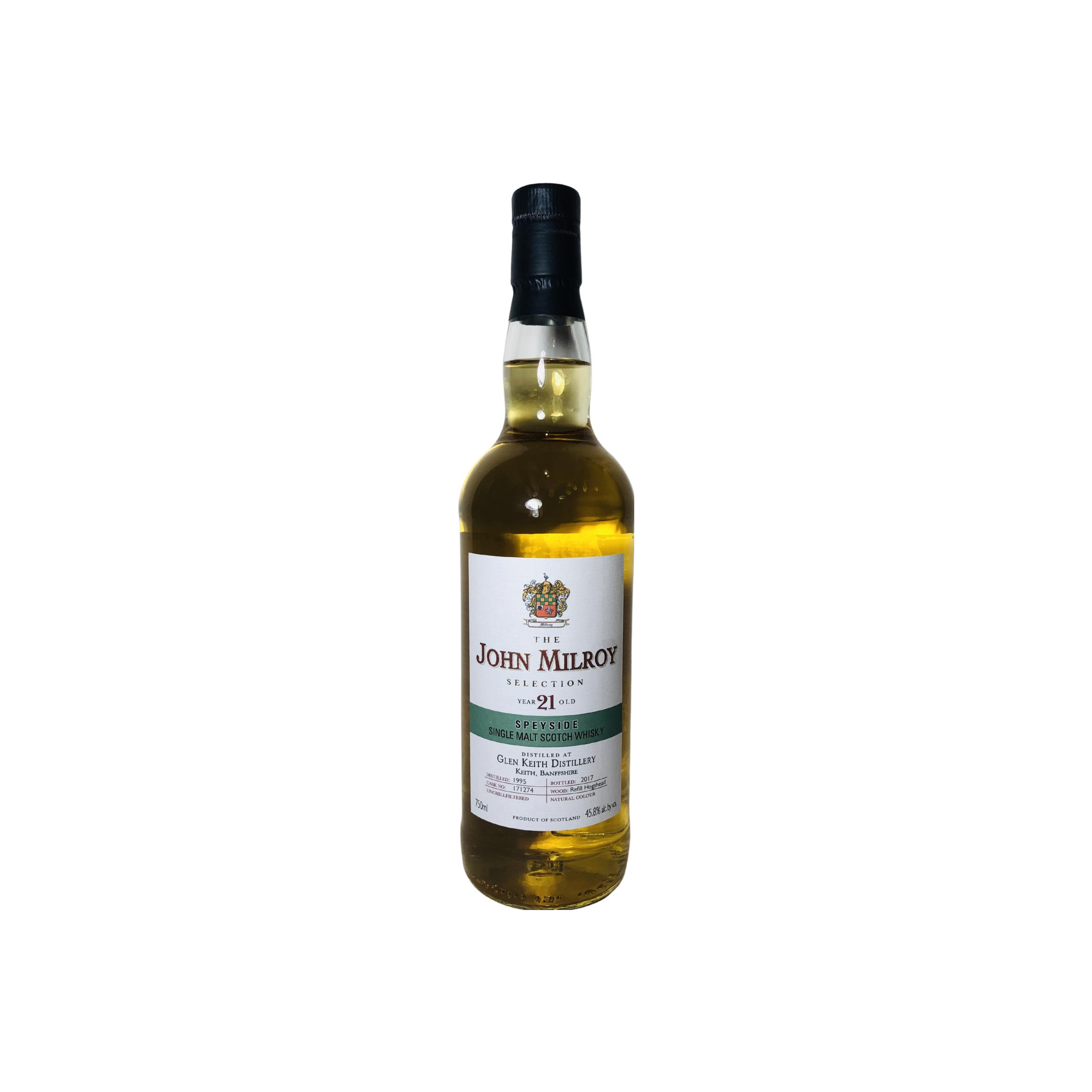 Glen Keith 1995 21 Years Single Malt Whisky