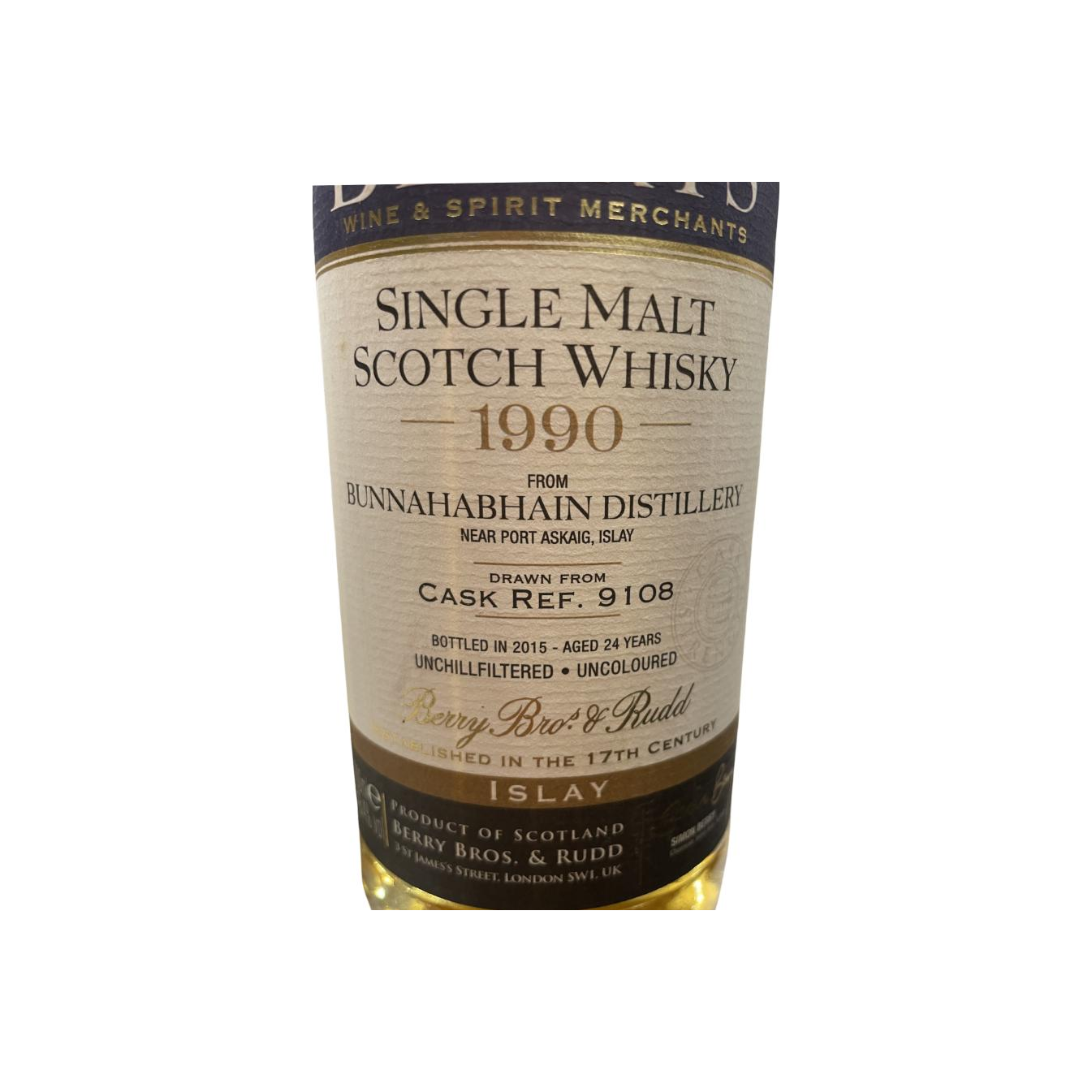 Bunnahabhain 1990 24 Years Single Malt Whisky