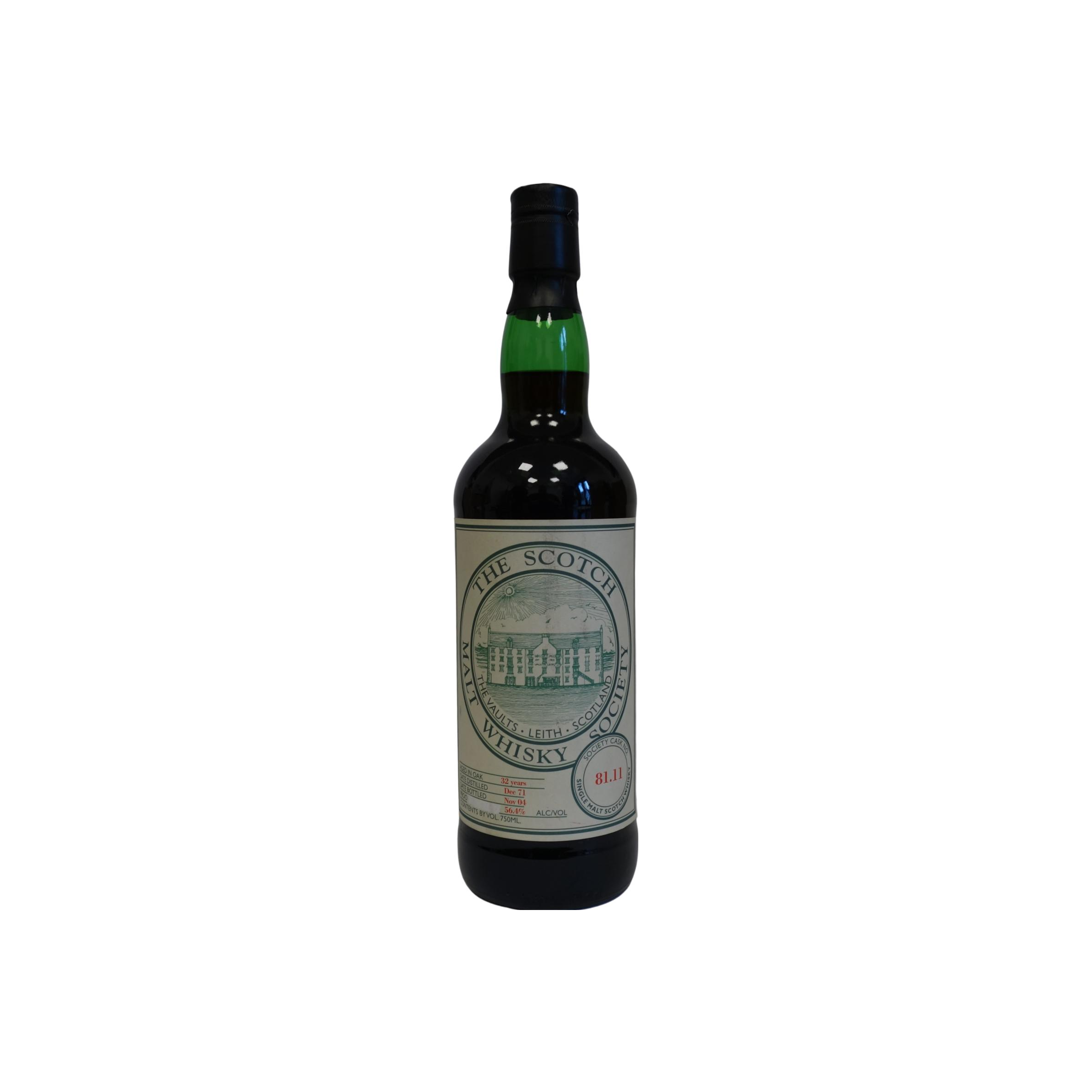 The Scotch Malt Whisky Society 1971 32 Years Single Malt Whisky
