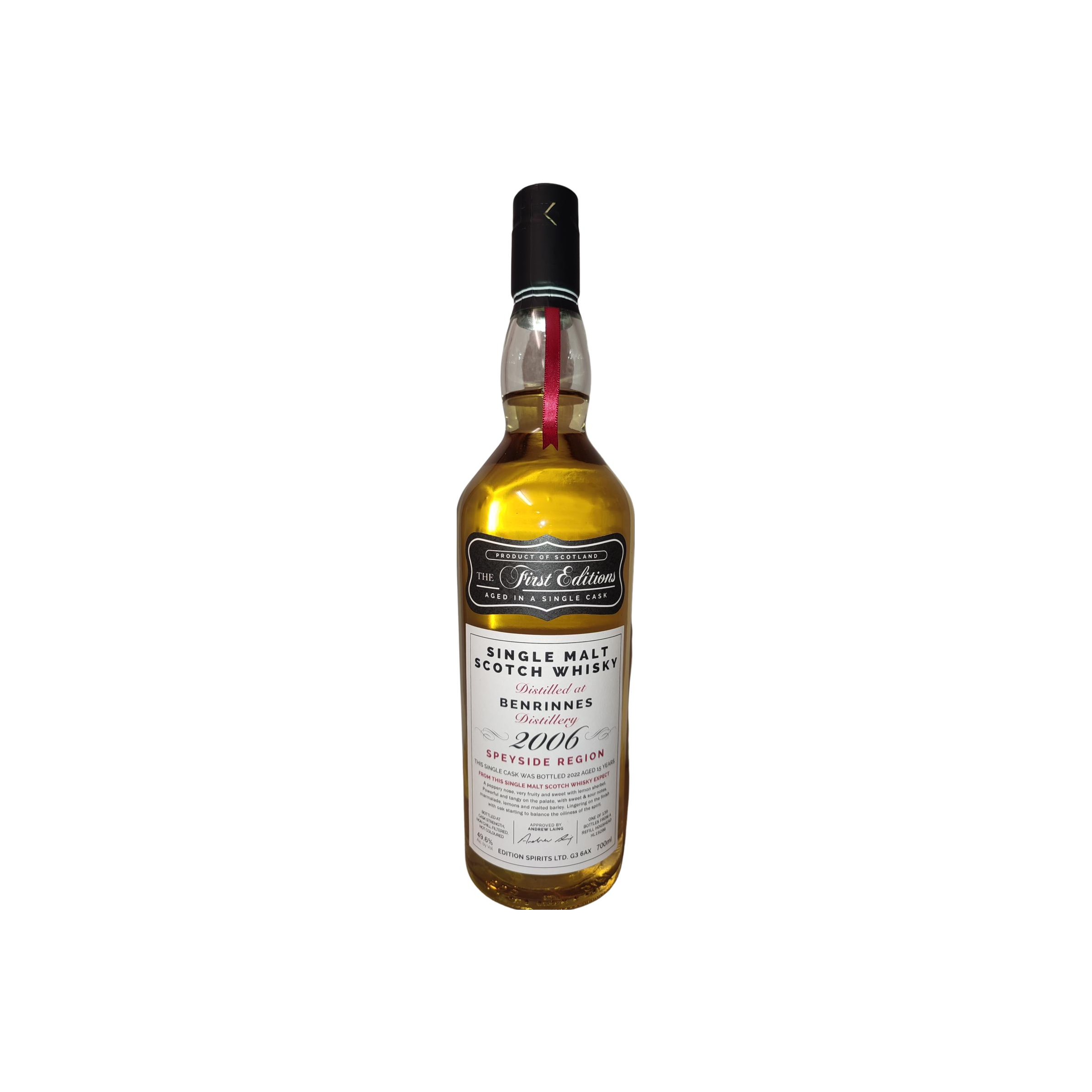 Benrinnes The First Editions 2006 15 Years Single Malt Whisky