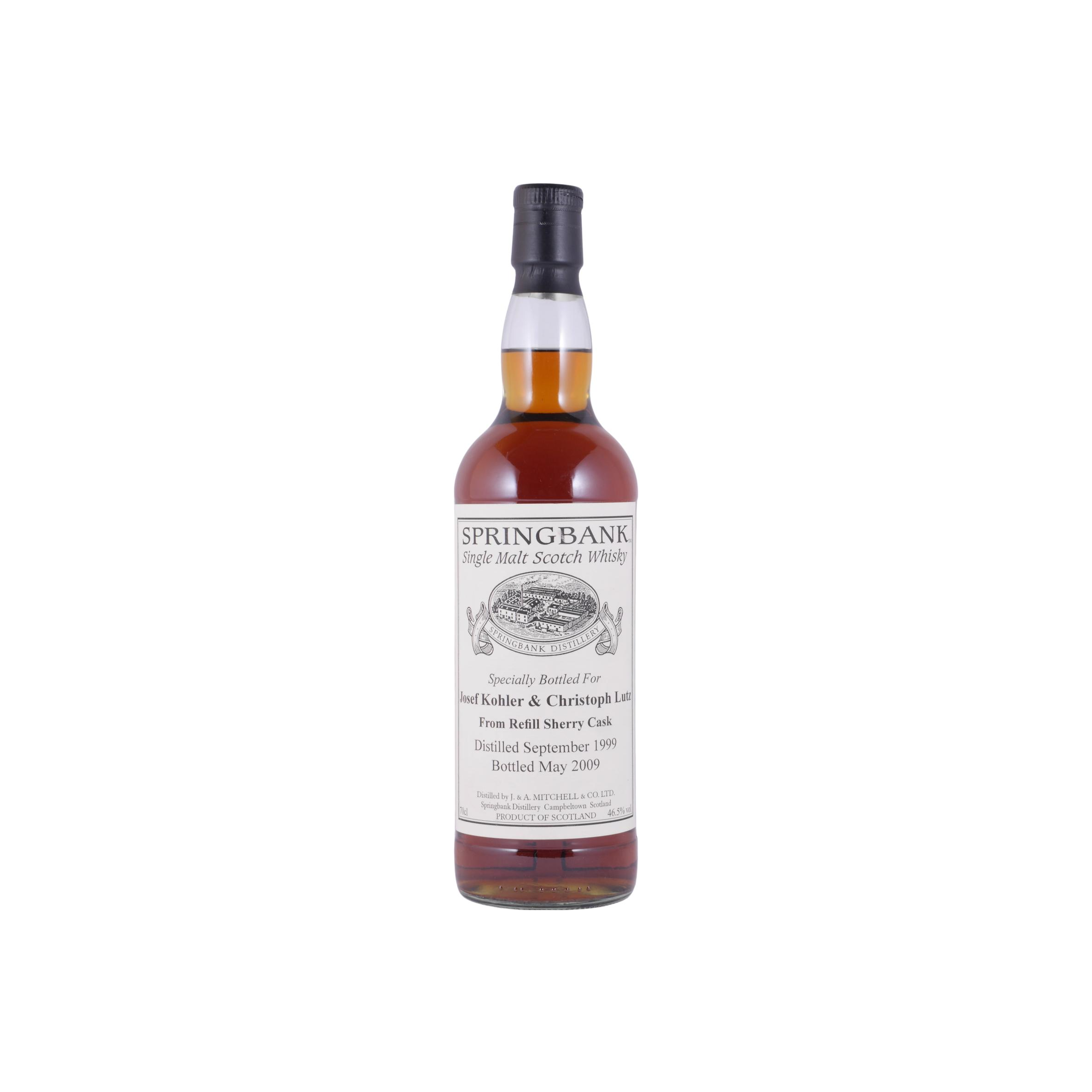 Springbank Private Bottling 1999 9 Years Single Malt Whisky