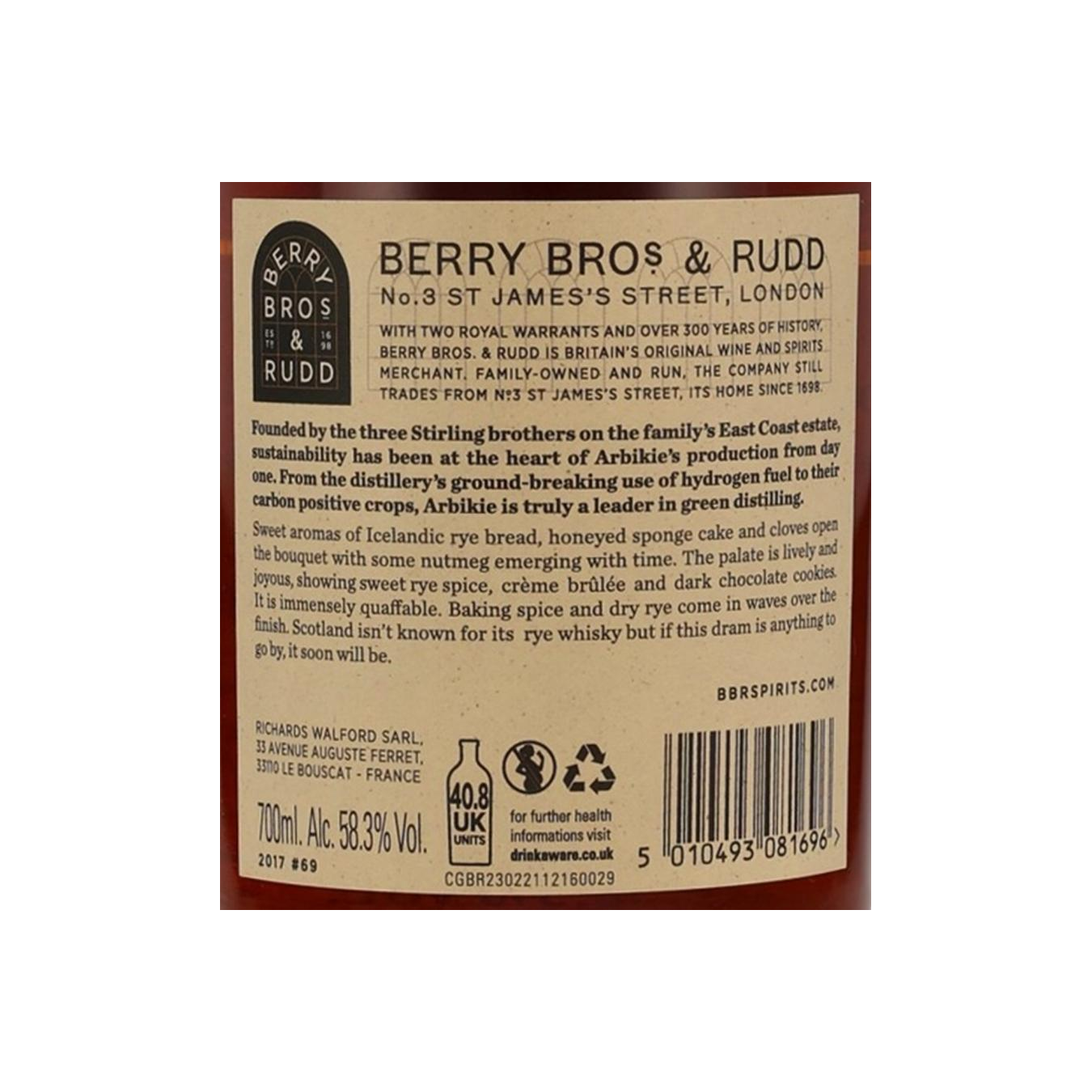 Arbikie 2017 Single Grain Whisky 3