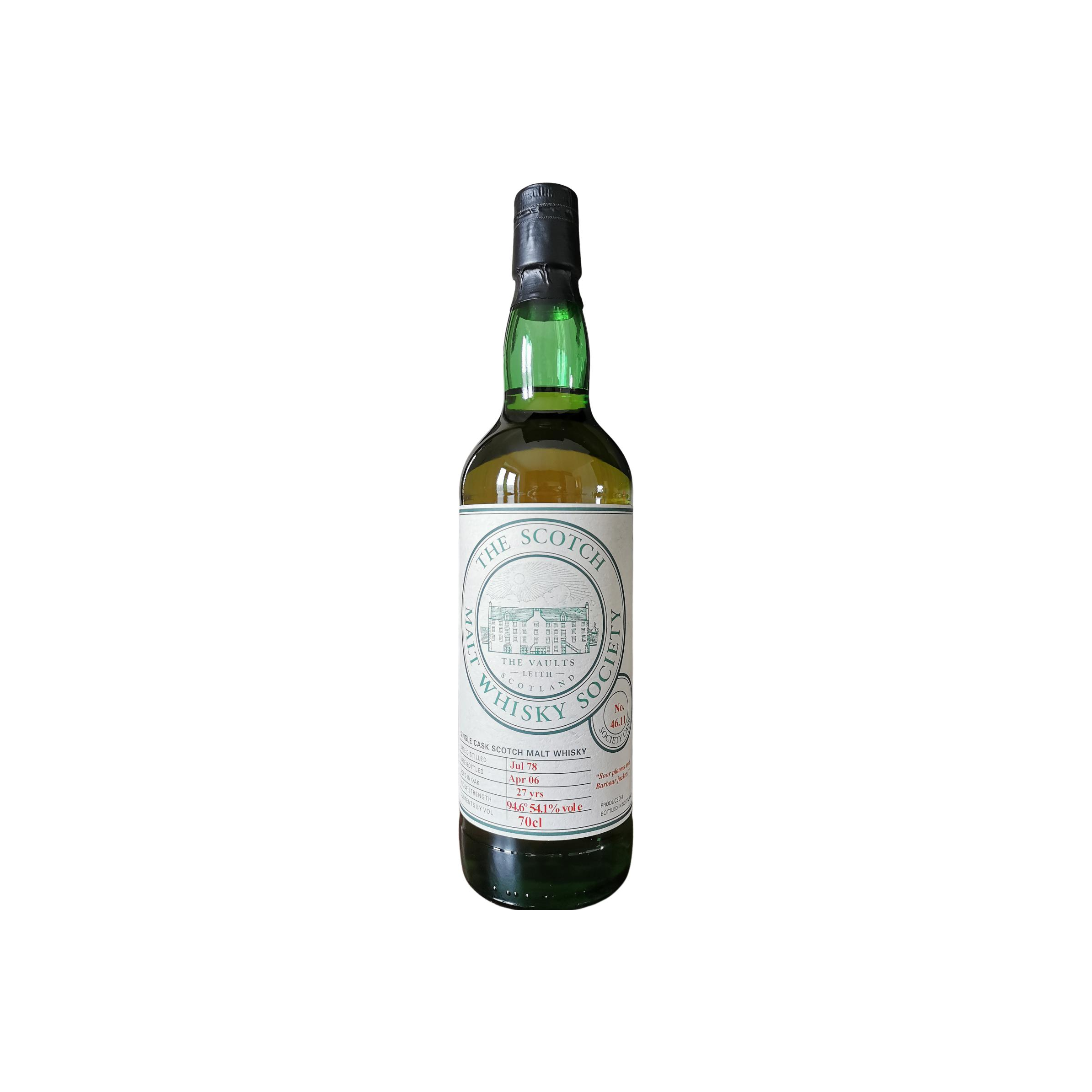 The Scotch Malt Whisky Society 1978 27 Years Single Malt Whisky