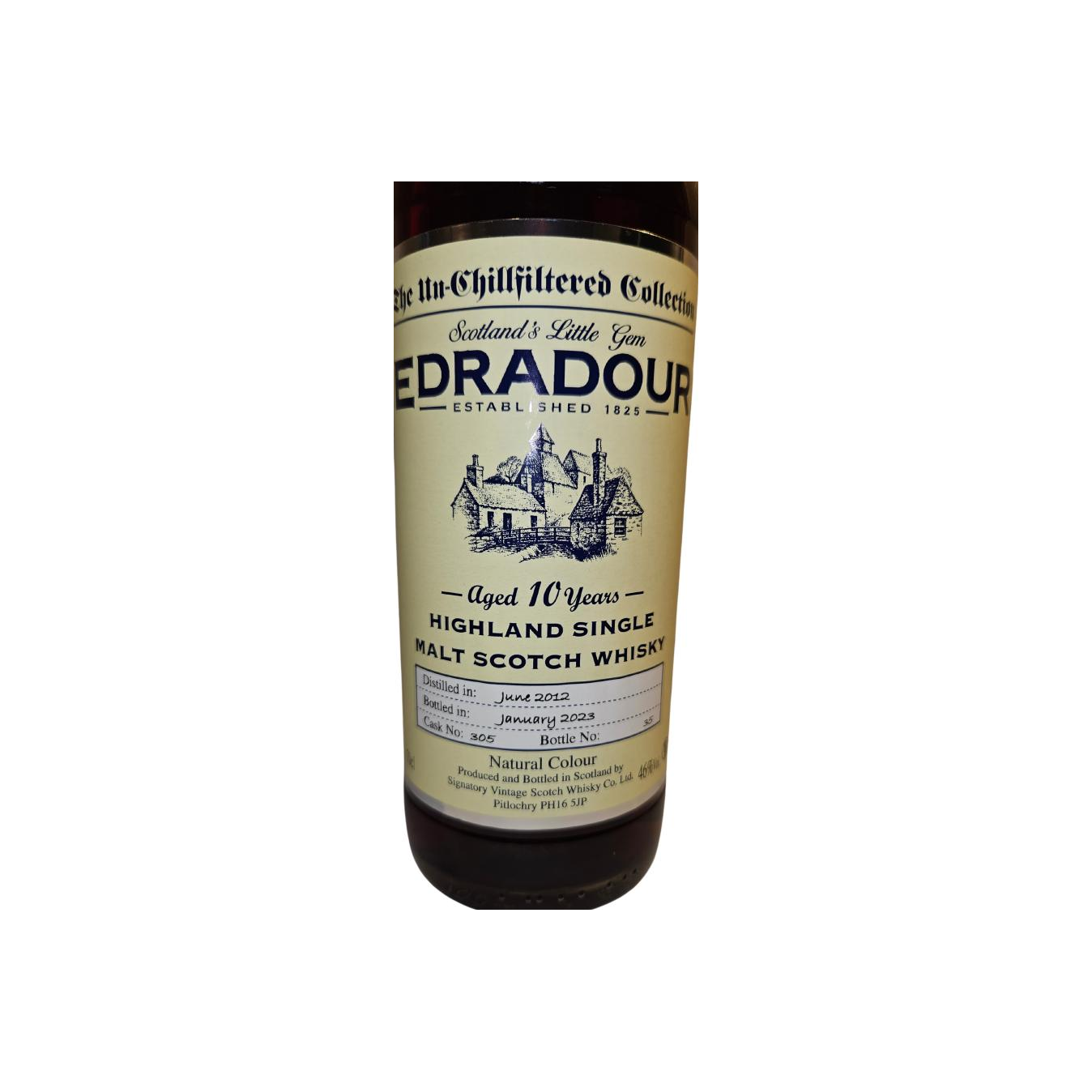 Edradour The Un-Chillfiltered Collection 2012 10 Years Single Malt Whisky 2