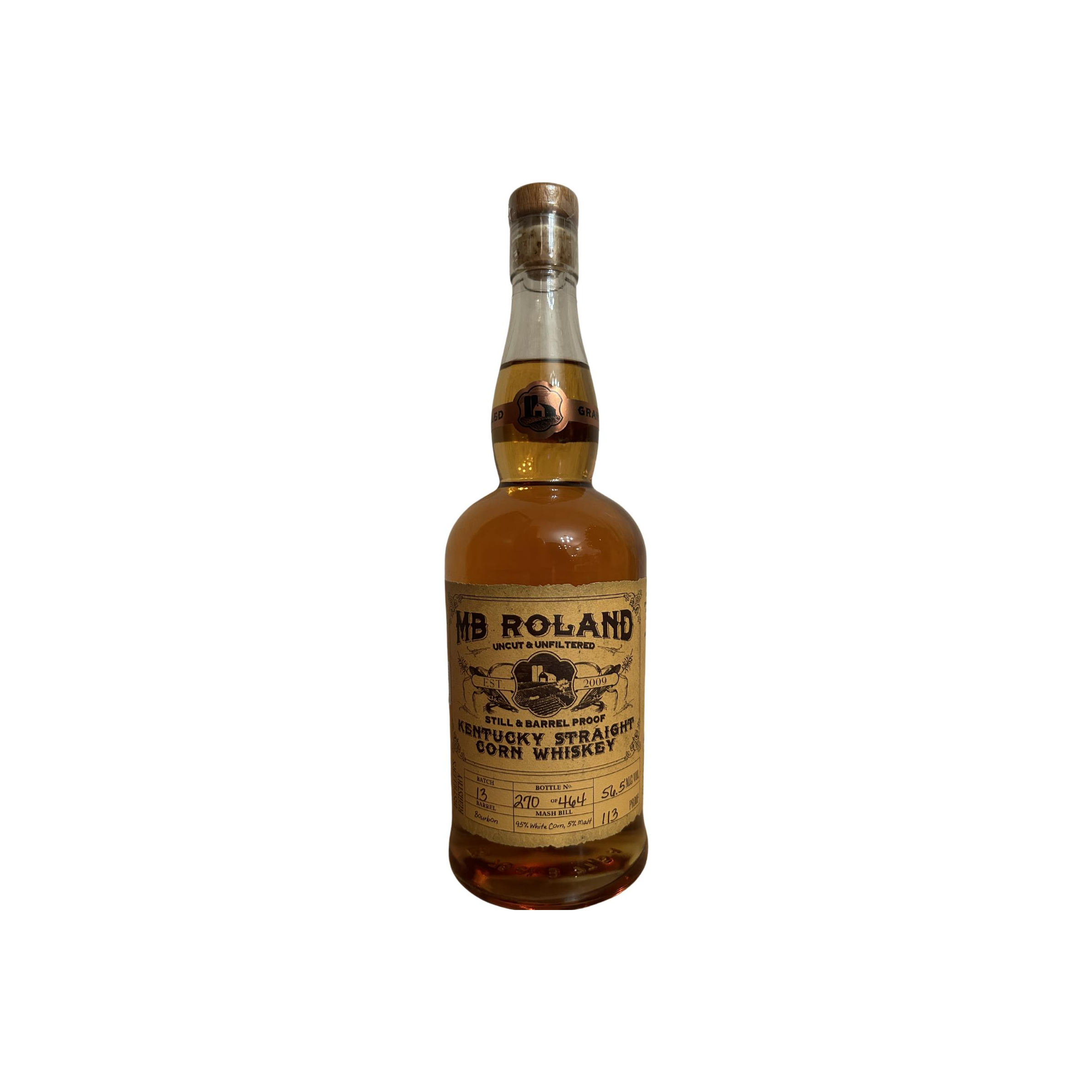 MB Roland Kentucky Straight Corn Whiskey