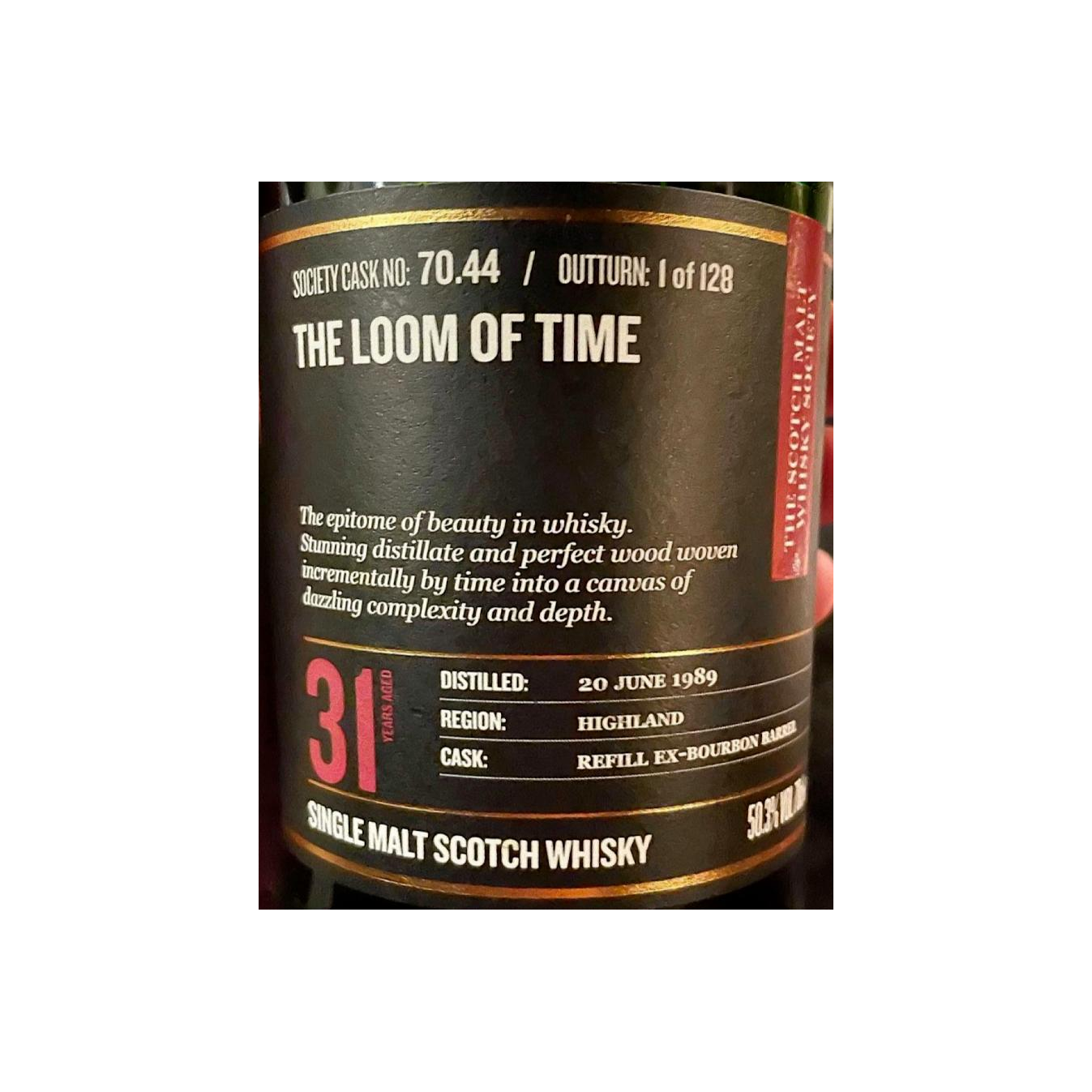 The Scotch Malt Whisky Society 1989 31 Years Single Malt Whisky