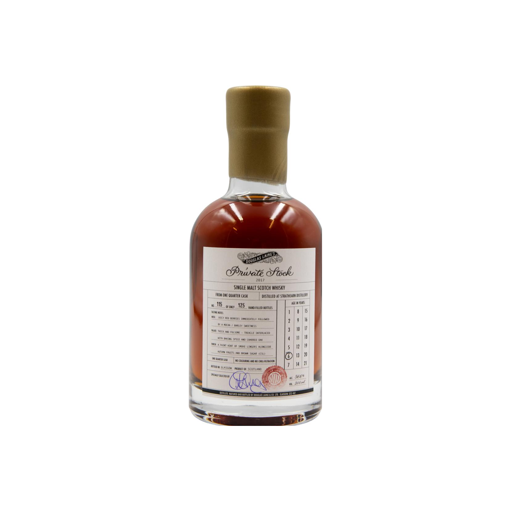 Strathearn 6 Years Single Malt Whisky
