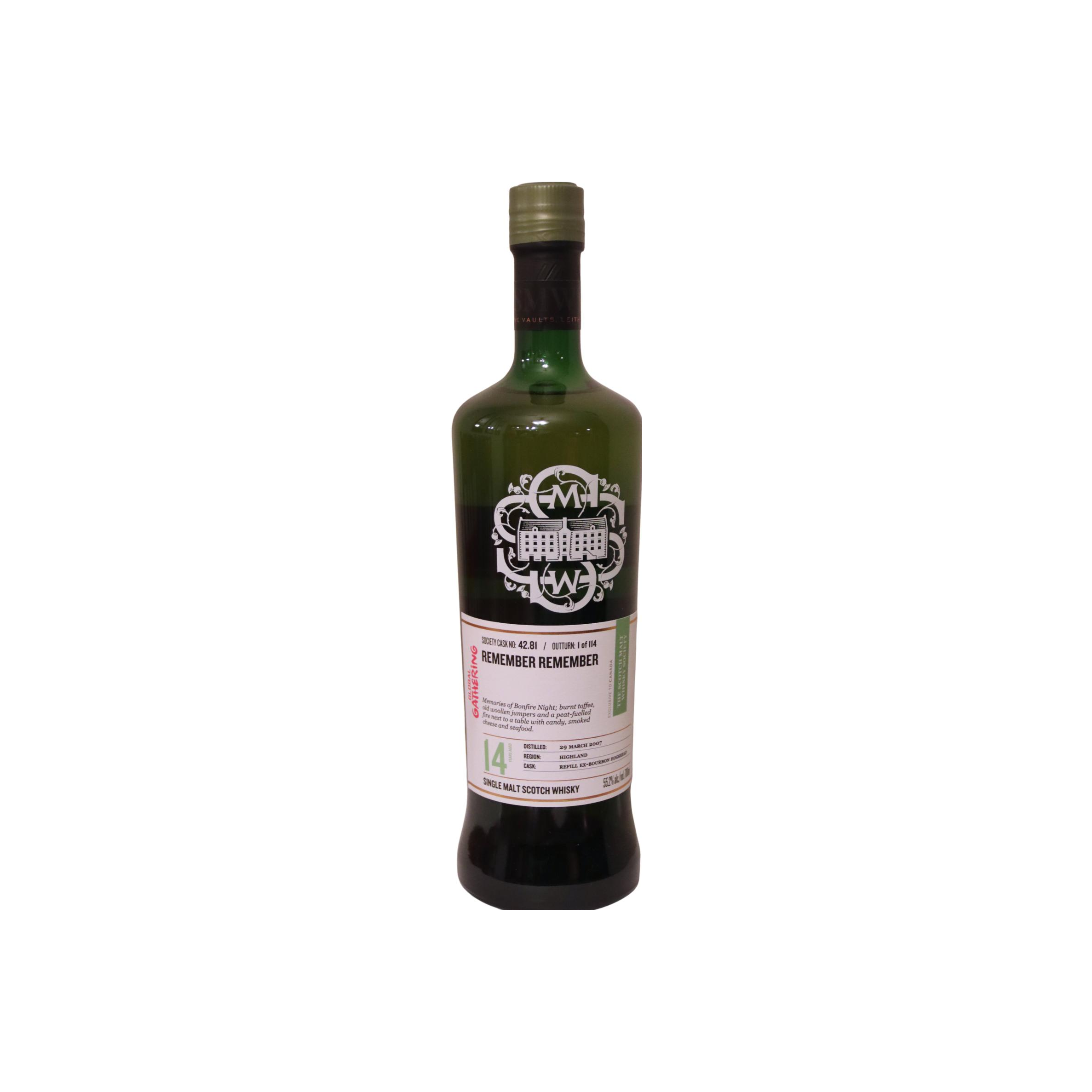 The Scotch Malt Whisky Society 2007 14 Years Single Malt Whisky