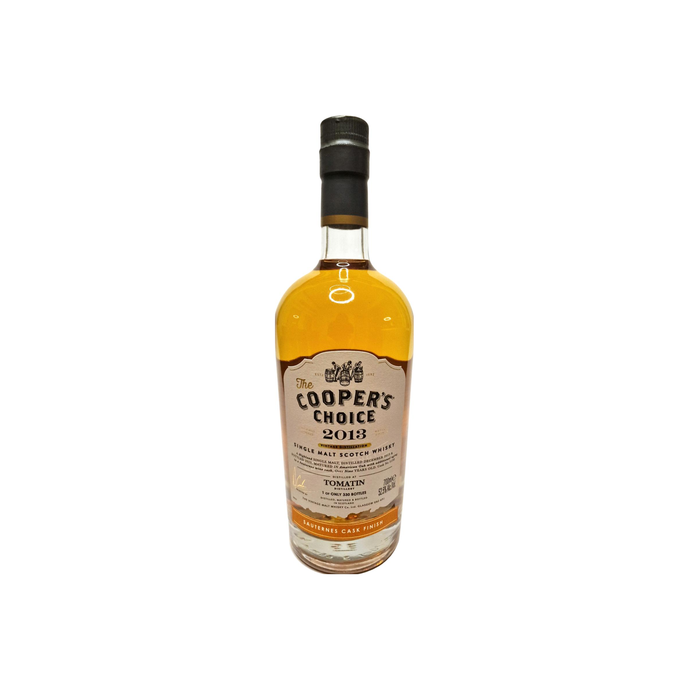 Tomatin The Cooper's Choice 2013 9 Years Single Malt Whisky