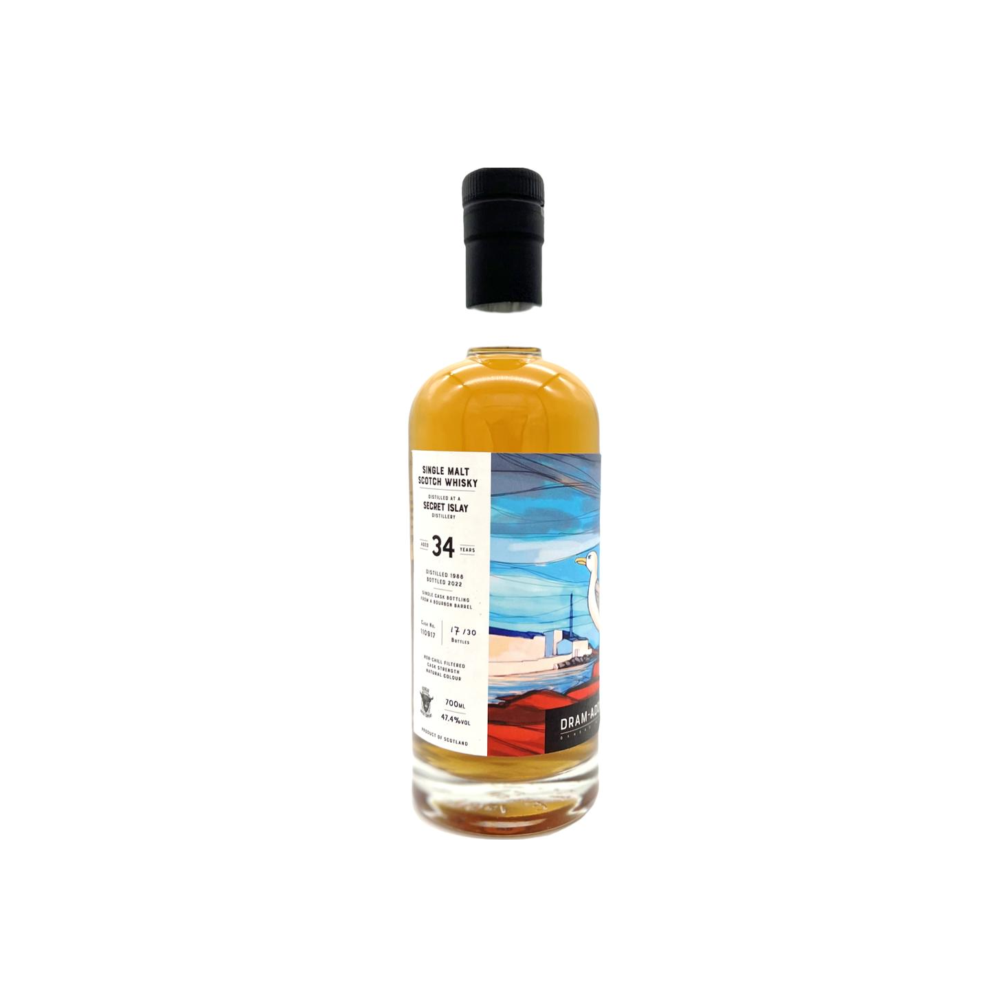 Distilled at Secret Islay Distillery 1988 OXH 2