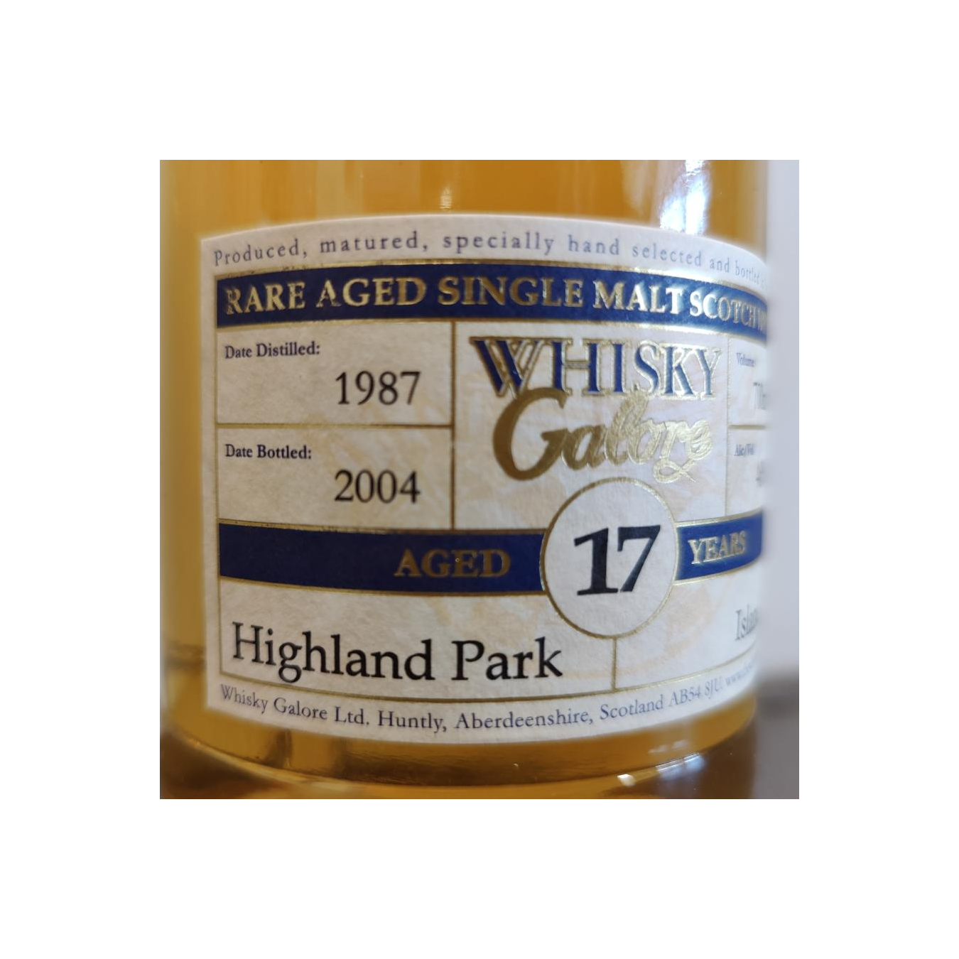 Highland Park 1987 17 Years Single Malt Whisky 2