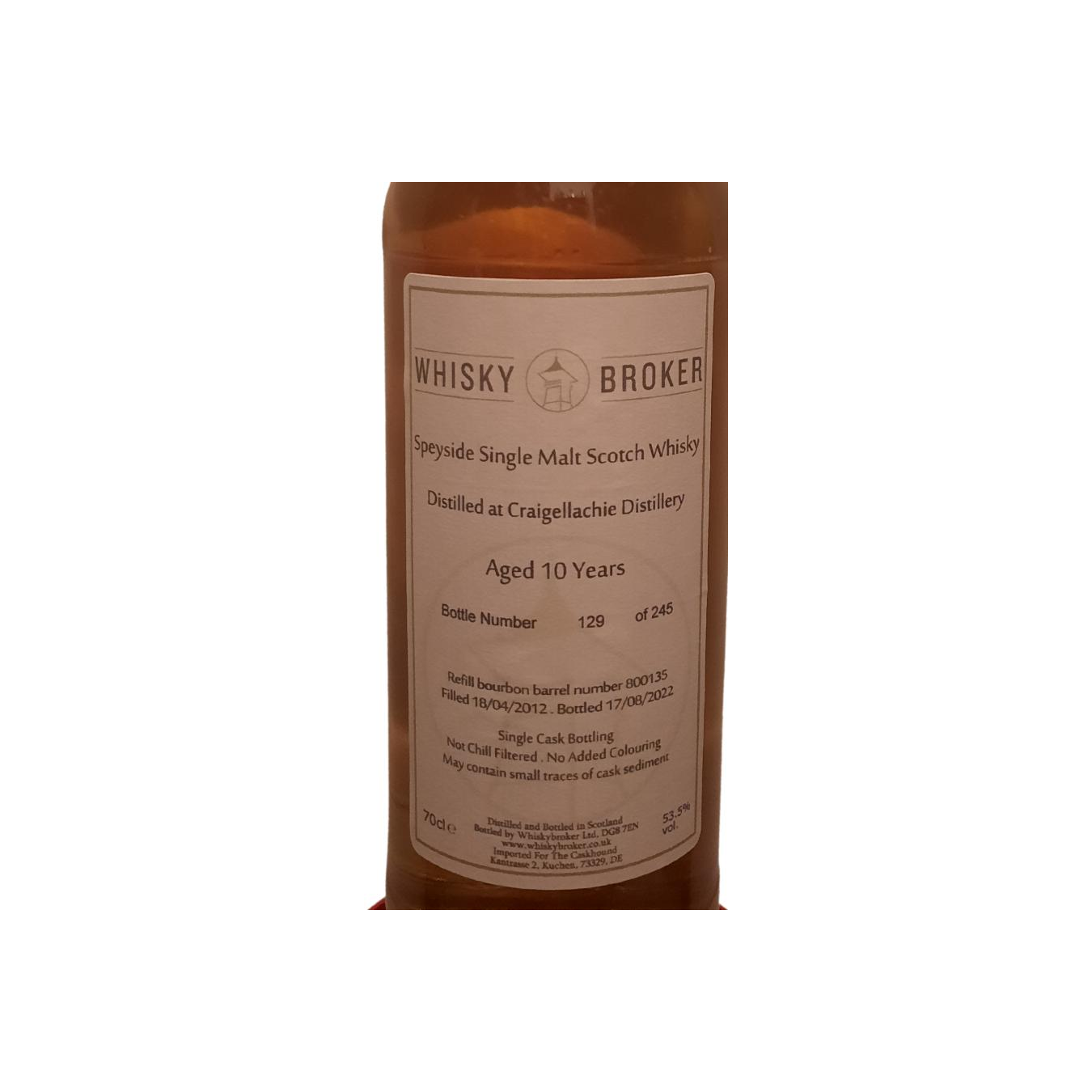 Craigellachie 2012 10 Years Single Malt Whisky