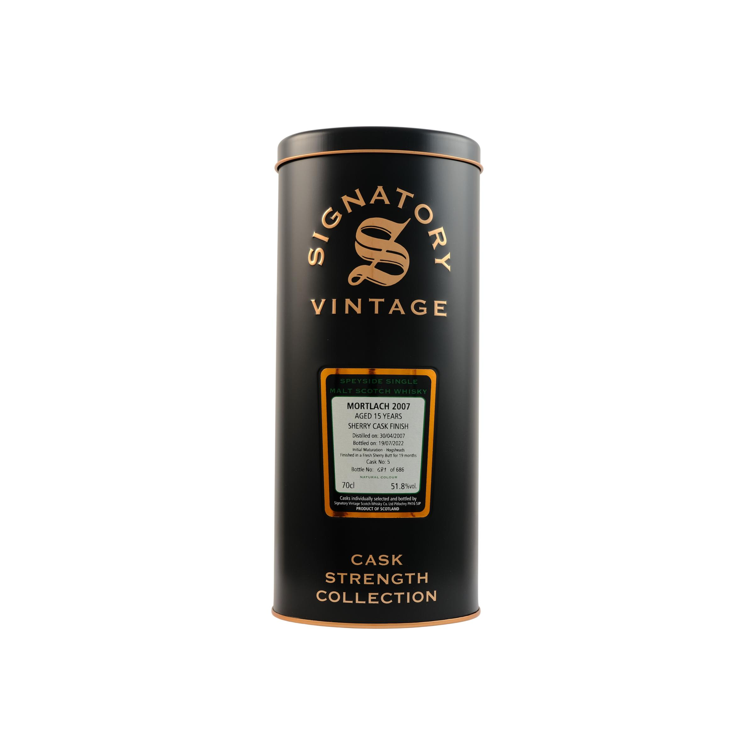 Mortlach Cask Strength Collection 2007 15 Years Single Malt Whisky 2