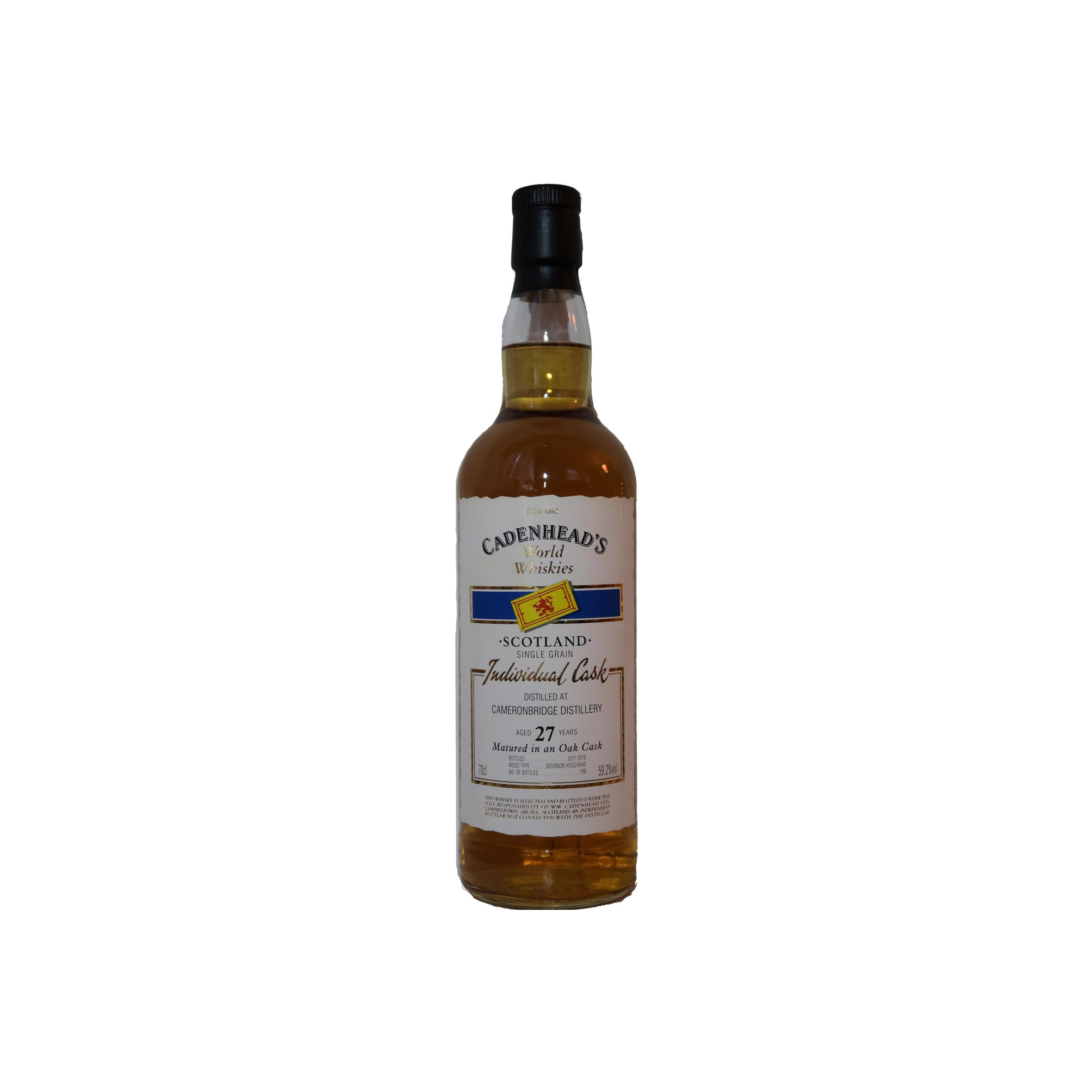 Cameronbridge 1989 27 Years Single Grain Whisky