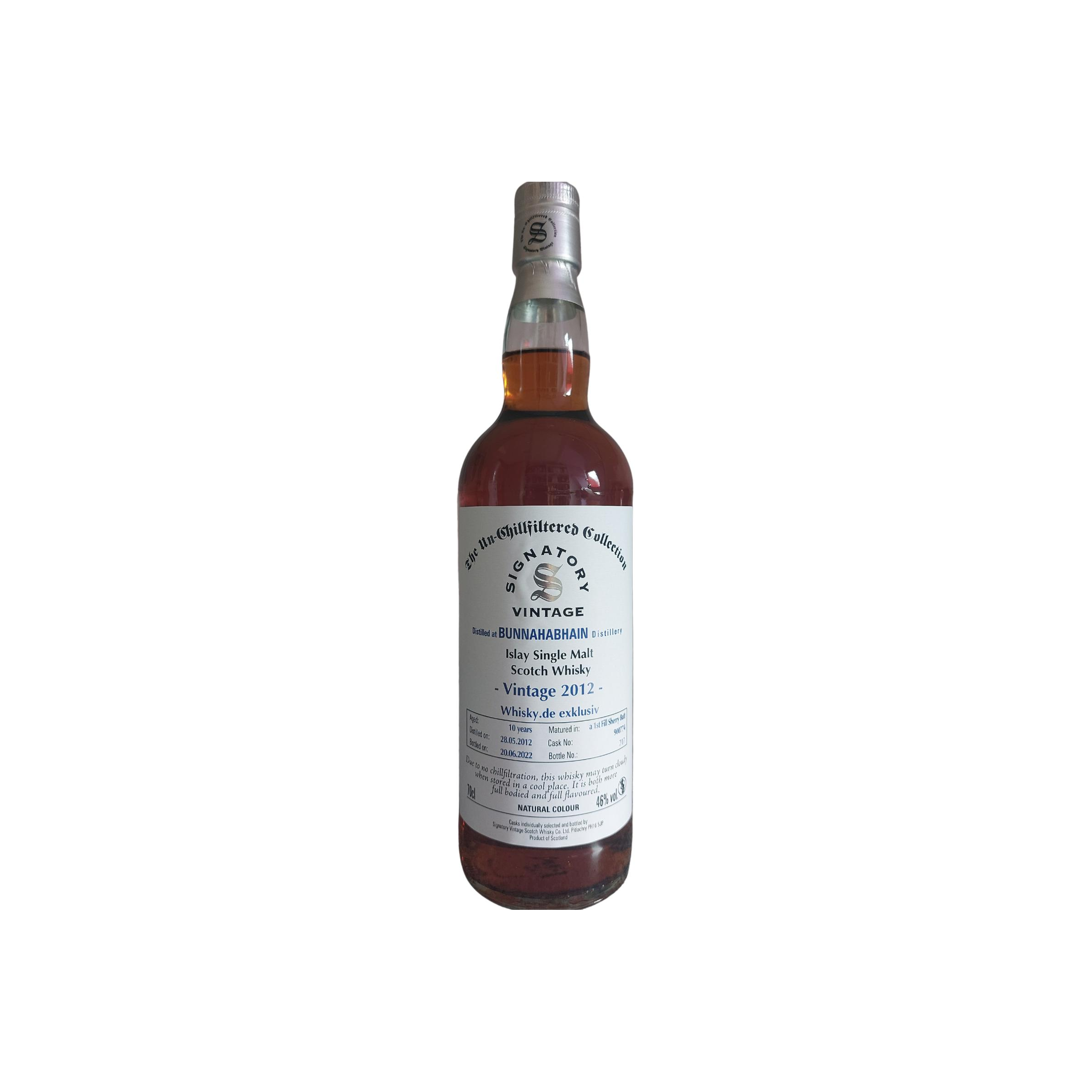 Bunnahabhain The Un-Chillfiltered Collection 2012 10 Years Single Malt Whisky