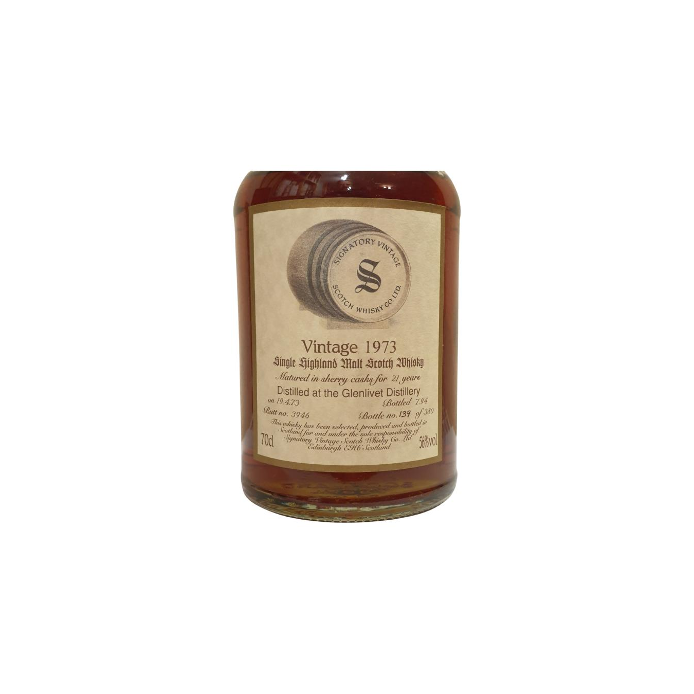 The Glenlivet Vintage Collection - Dumpy 1973 21 Years Single Malt Whisky 3