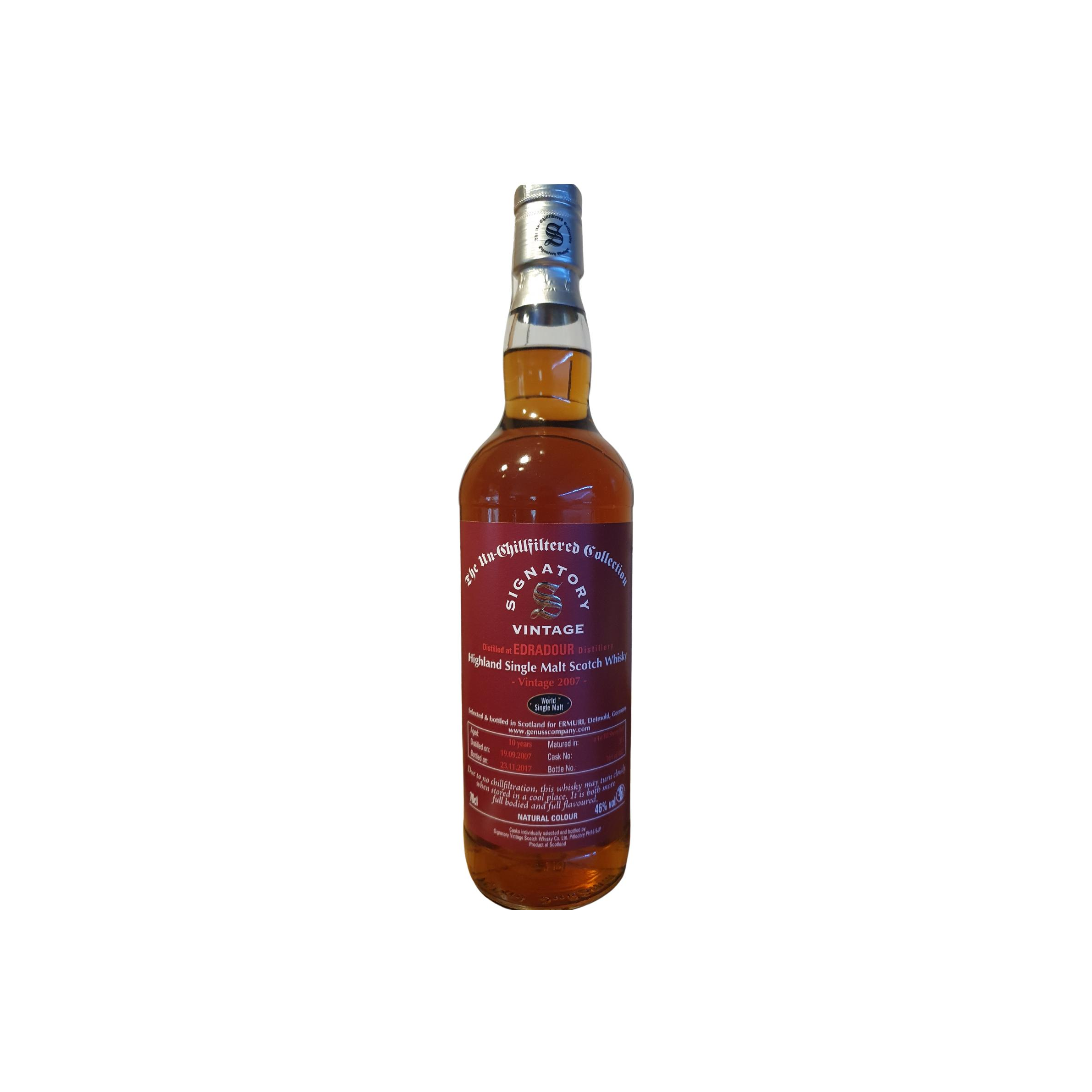 Edradour The Un-Chillfiltered Collection 2007 10 Years Single Malt Whisky