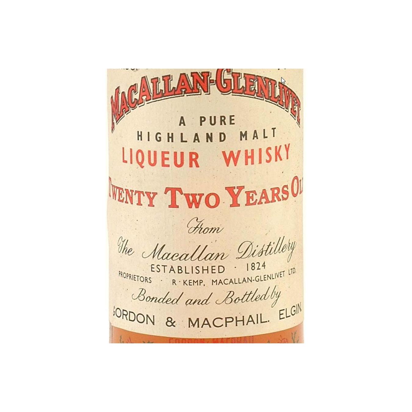 Gordon & MacPhail 22 Years Single Malt Whisky