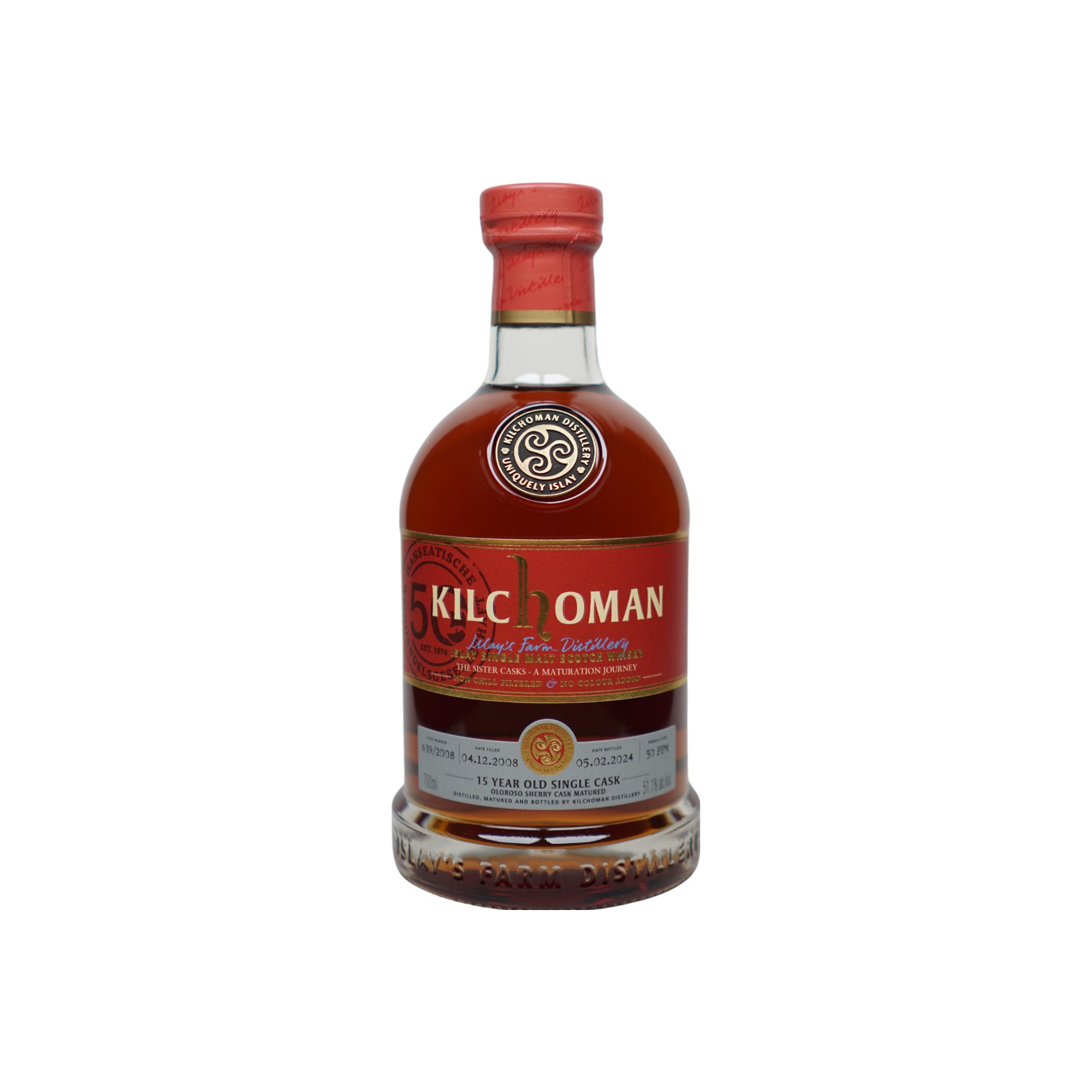 Kilchoman 2008 15 Years Single Malt Whisky