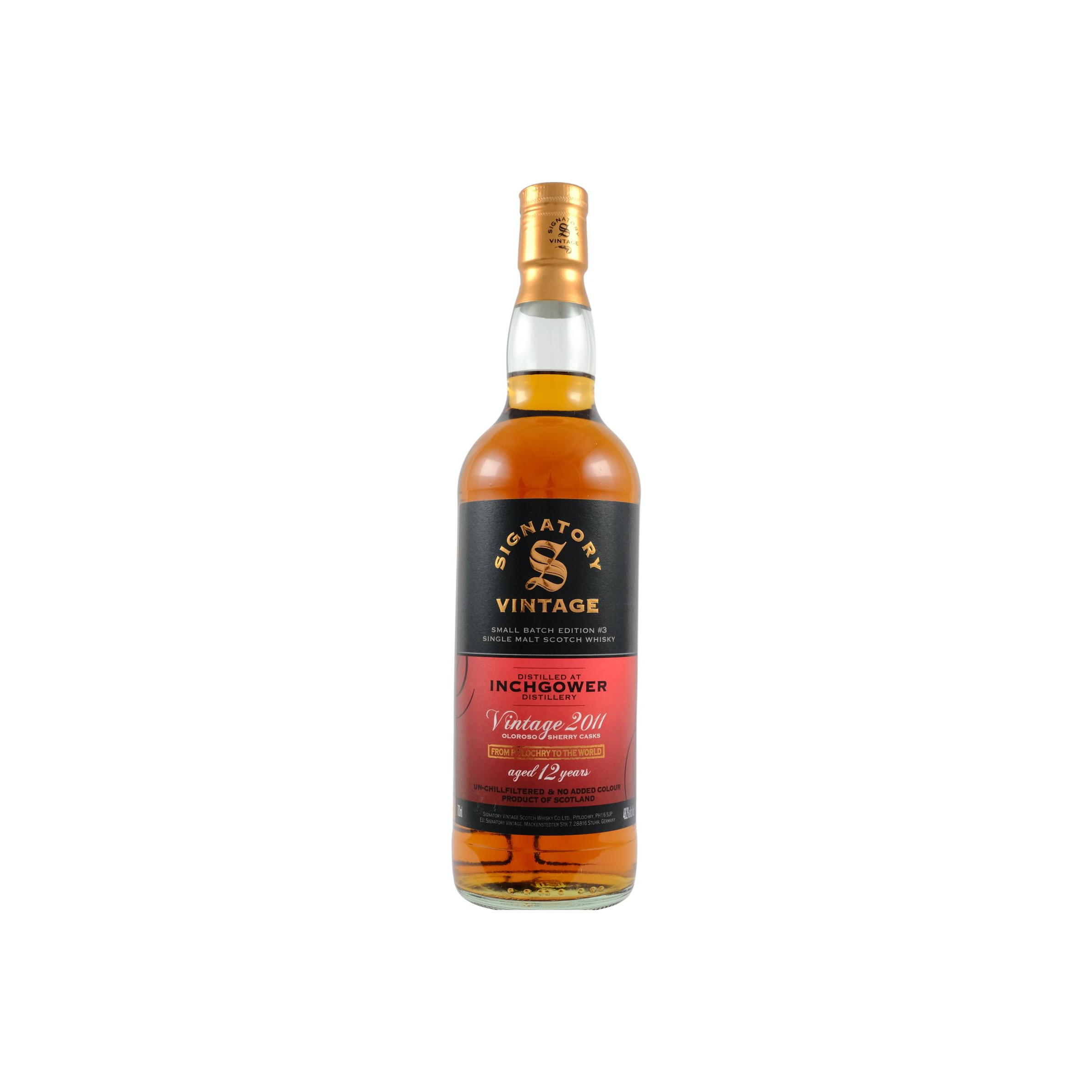 Inchgower 2011 12 Years Single Malt Whisky