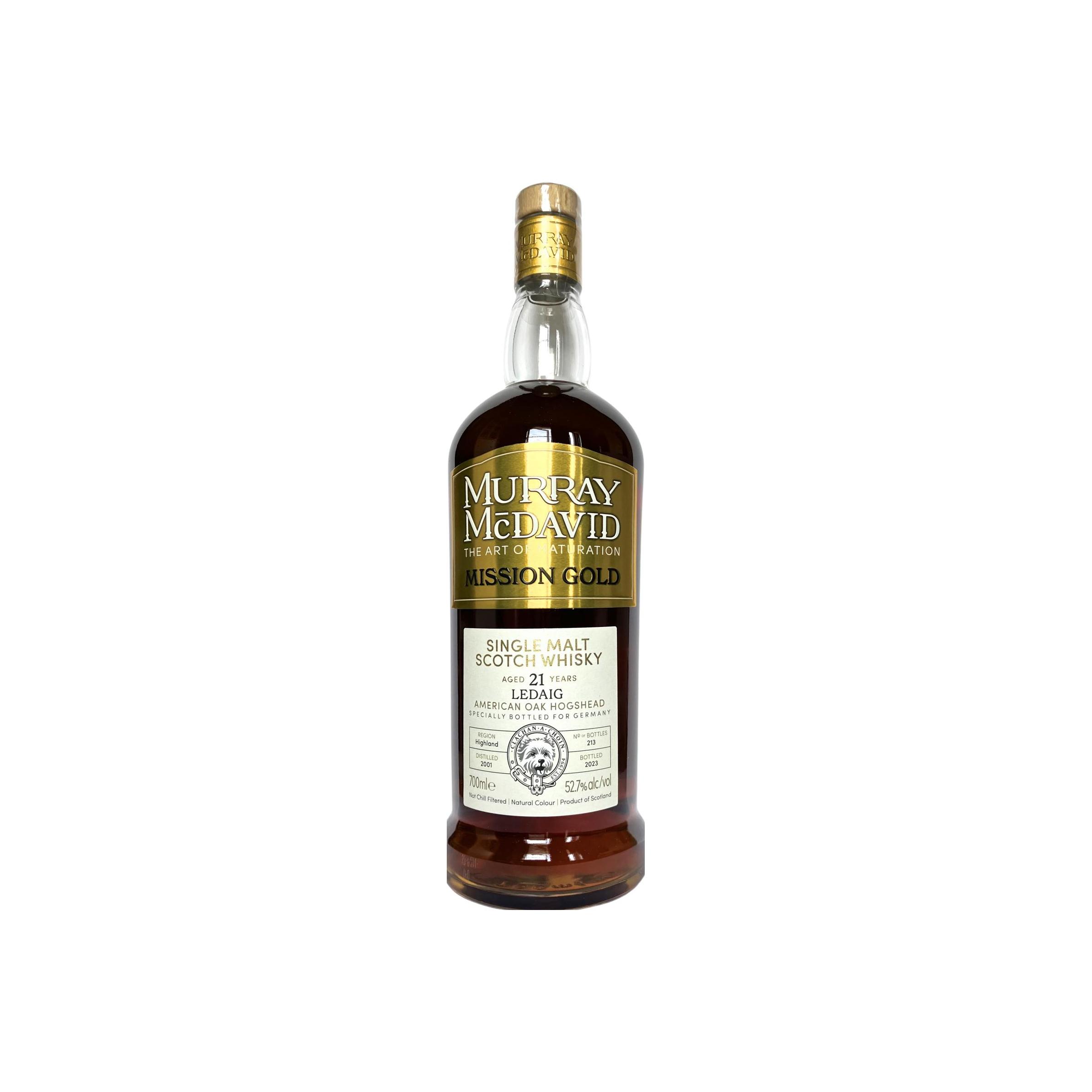 Murray McDavid 2001 21 Years Single Malt Whisky