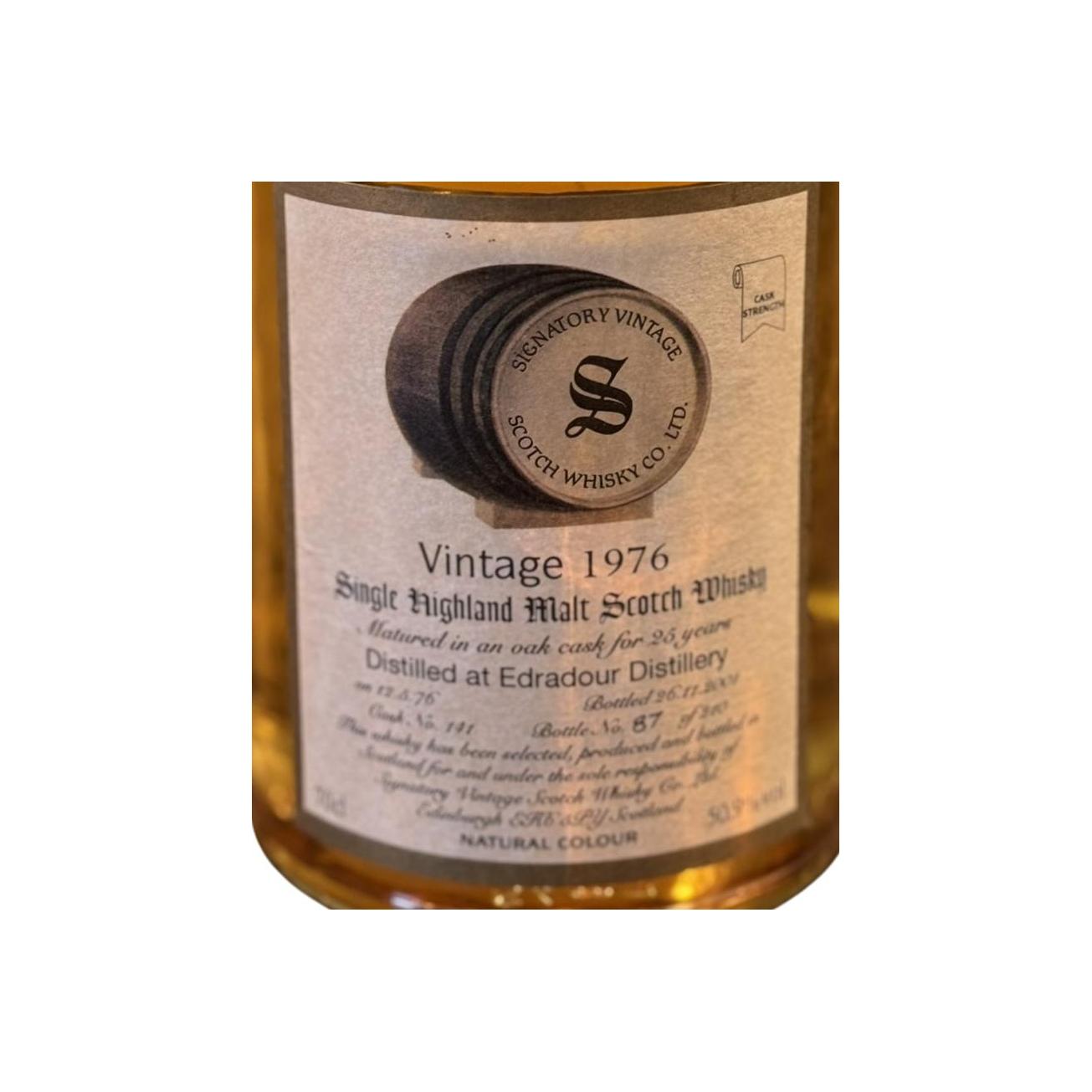 Edradour Vintage Collection - Dumpy 1976 25 Years Single Malt Whisky