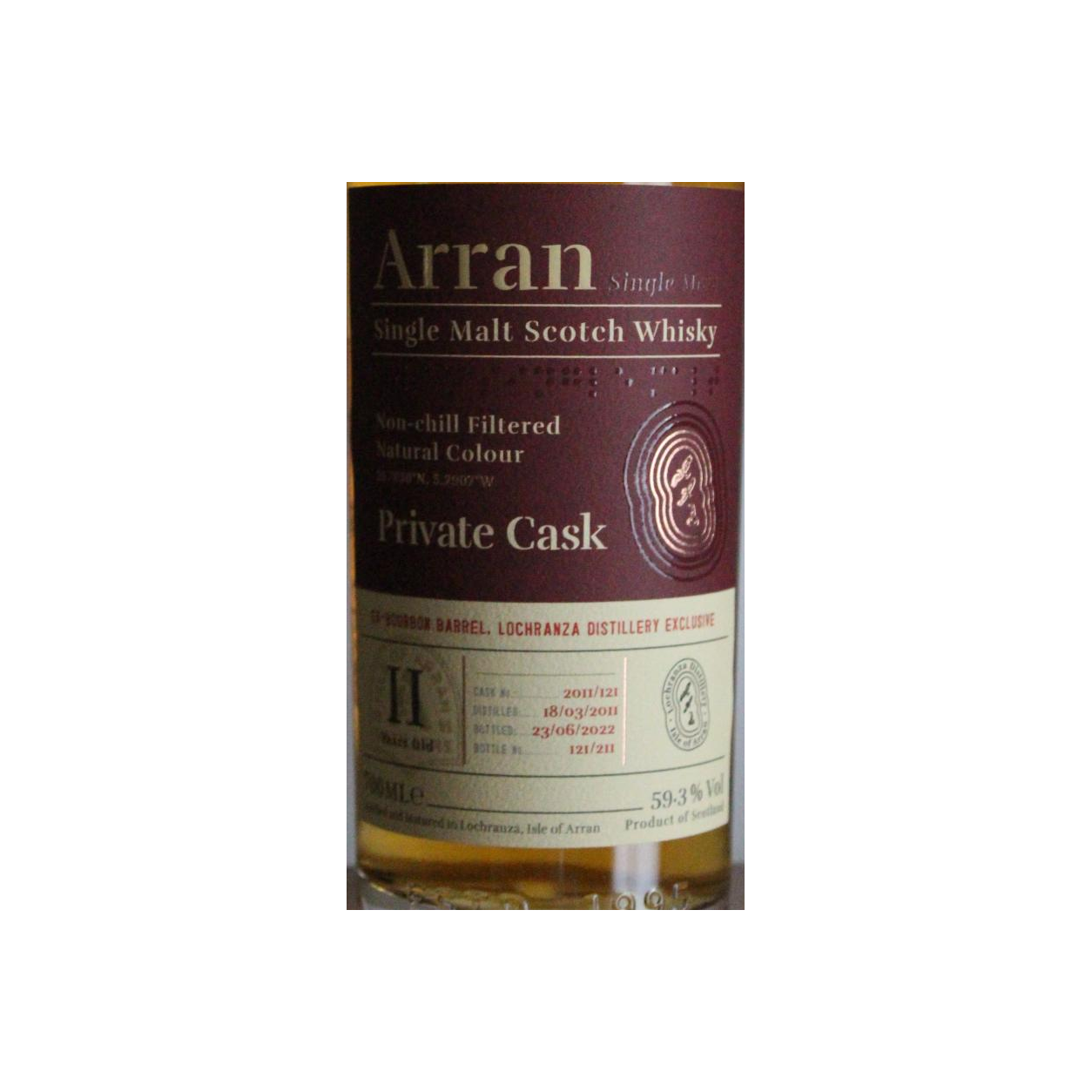 Arran Private Cask 2011 11 Years Single Malt Whisky 2