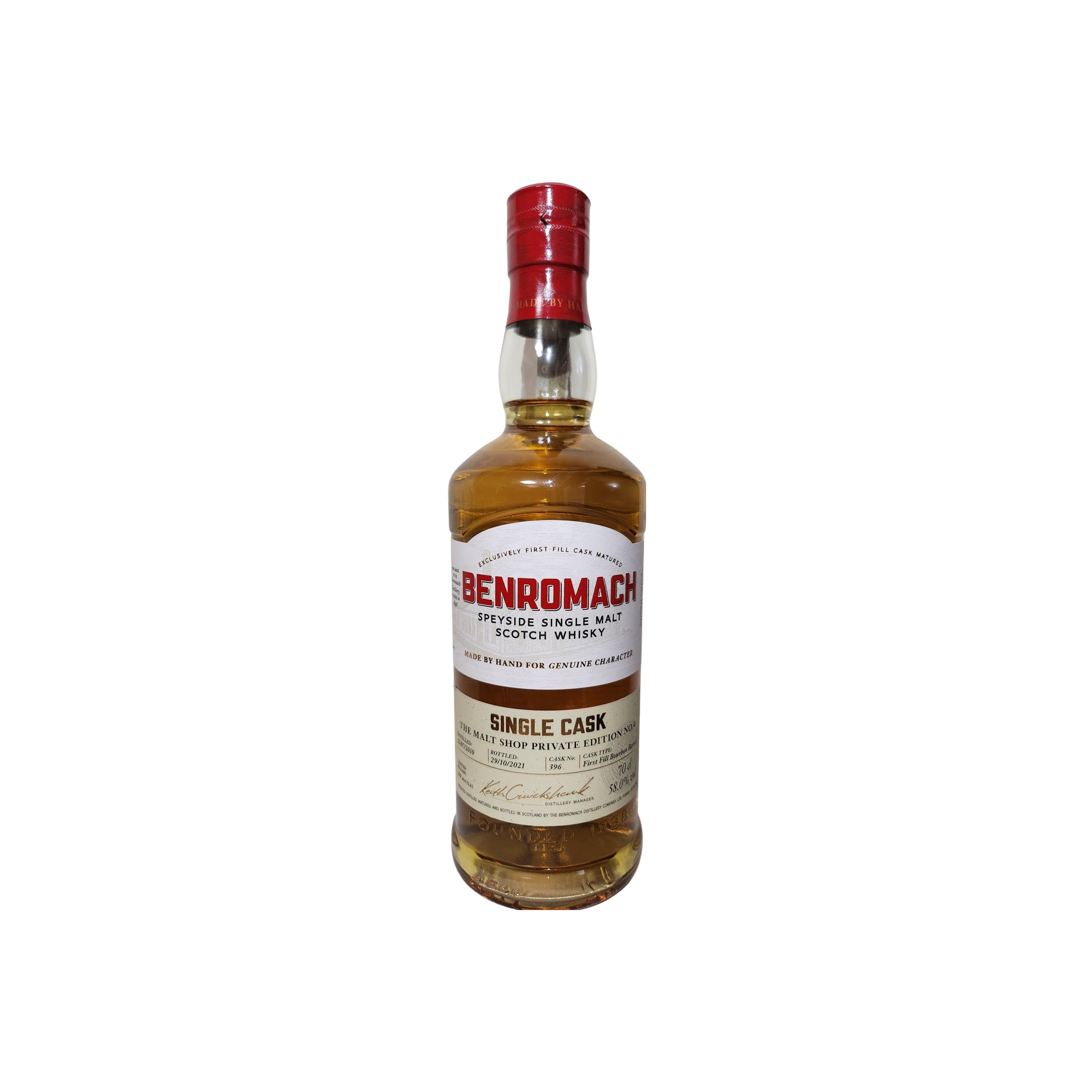 Benromach Single Cask 2010 Single Malt Whisky