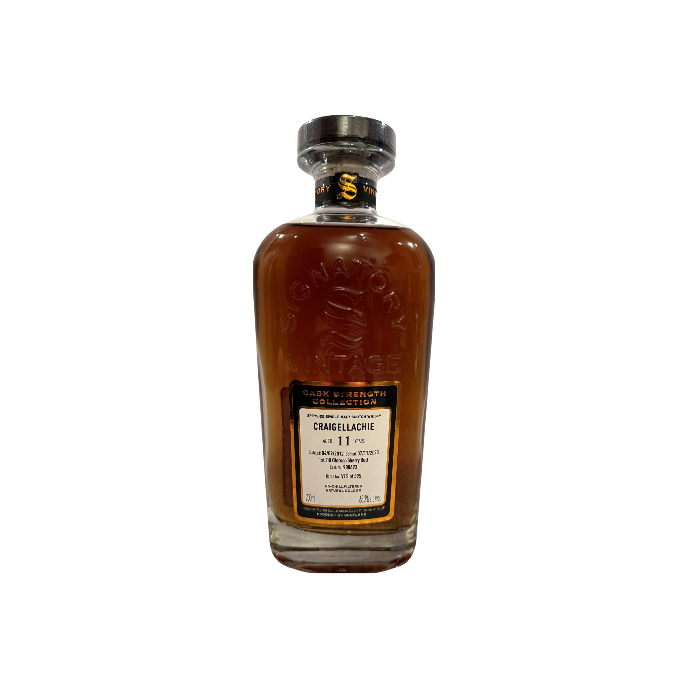 Craigellachie Cask Strength Collection 2012 11 Years Single Malt Whisky